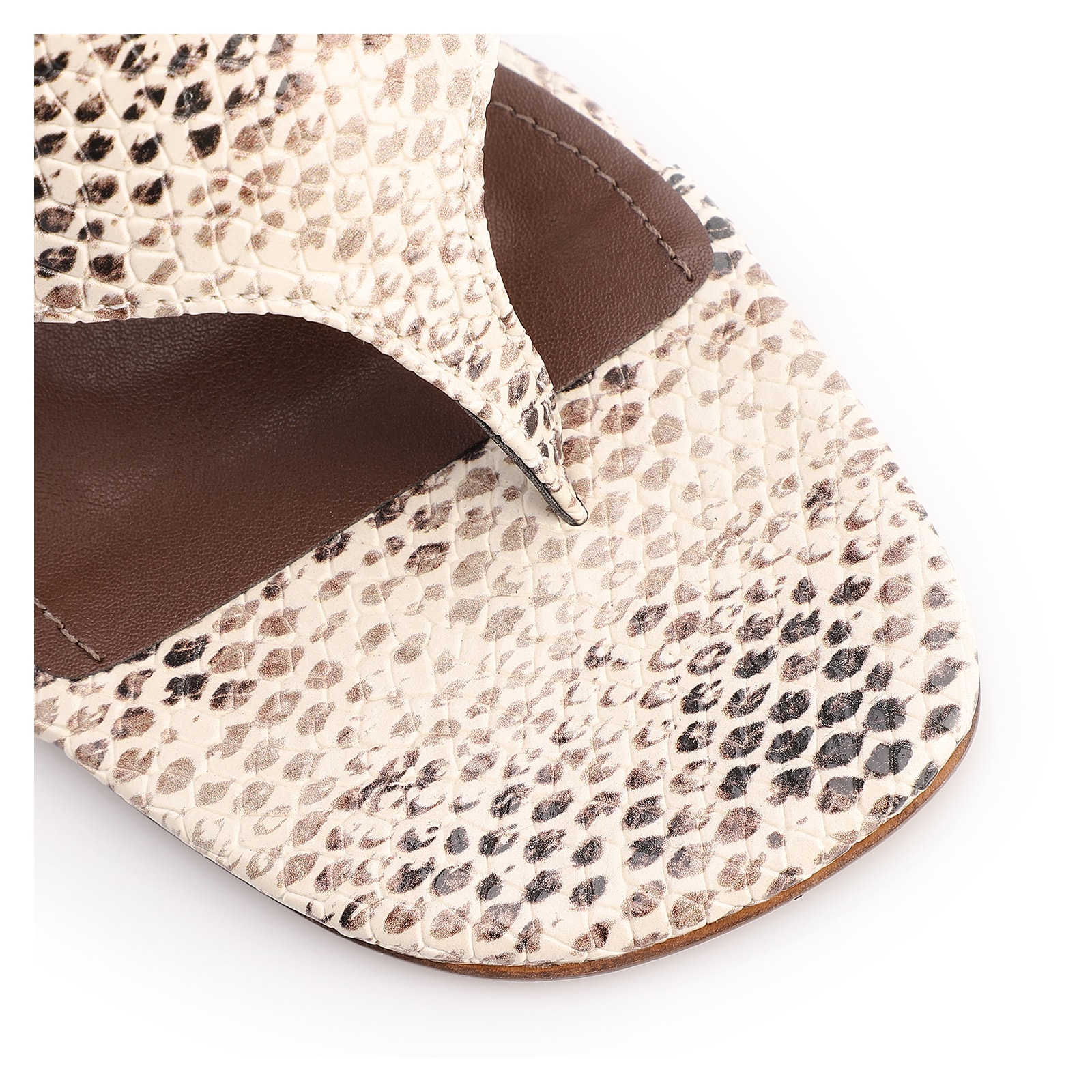 Mule Animal Print Salto Anabela Alto Alt Python