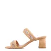 Mule Bege Ráfia Lenço Floral - imagem 5
