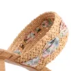 Mule Bege Ráfia Lenço Floral - imagem 9