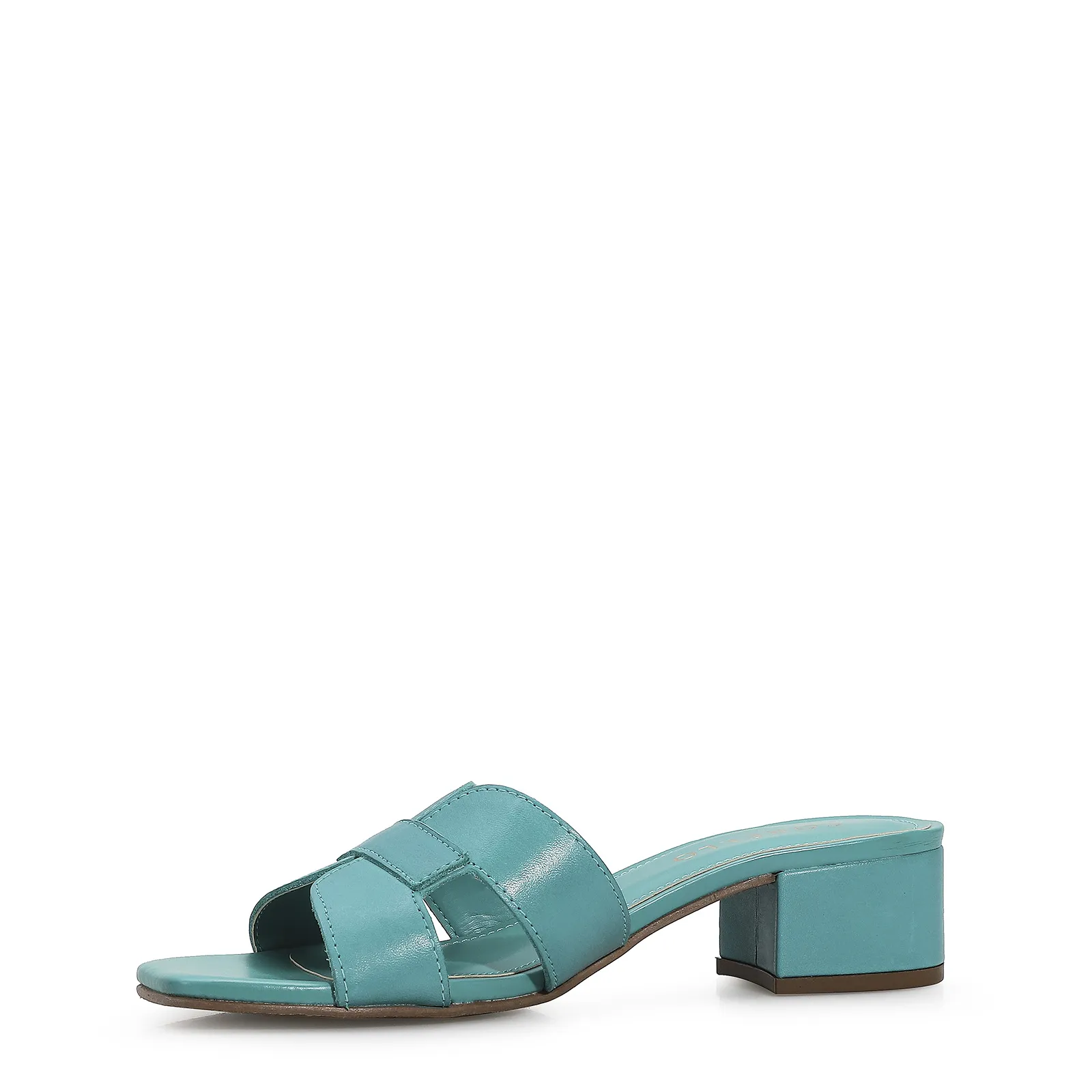 Mule Couro Azul