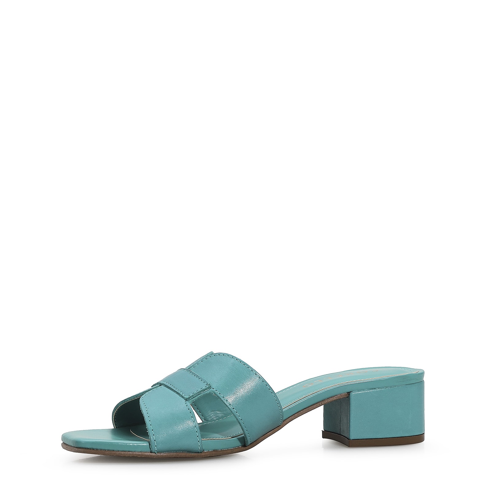 Mule Couro Azul