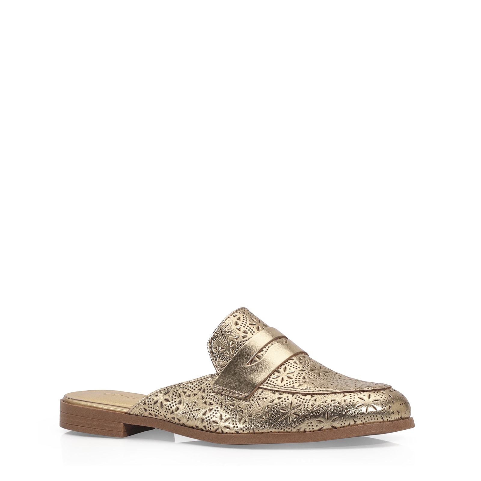 Mule Couro Champagne