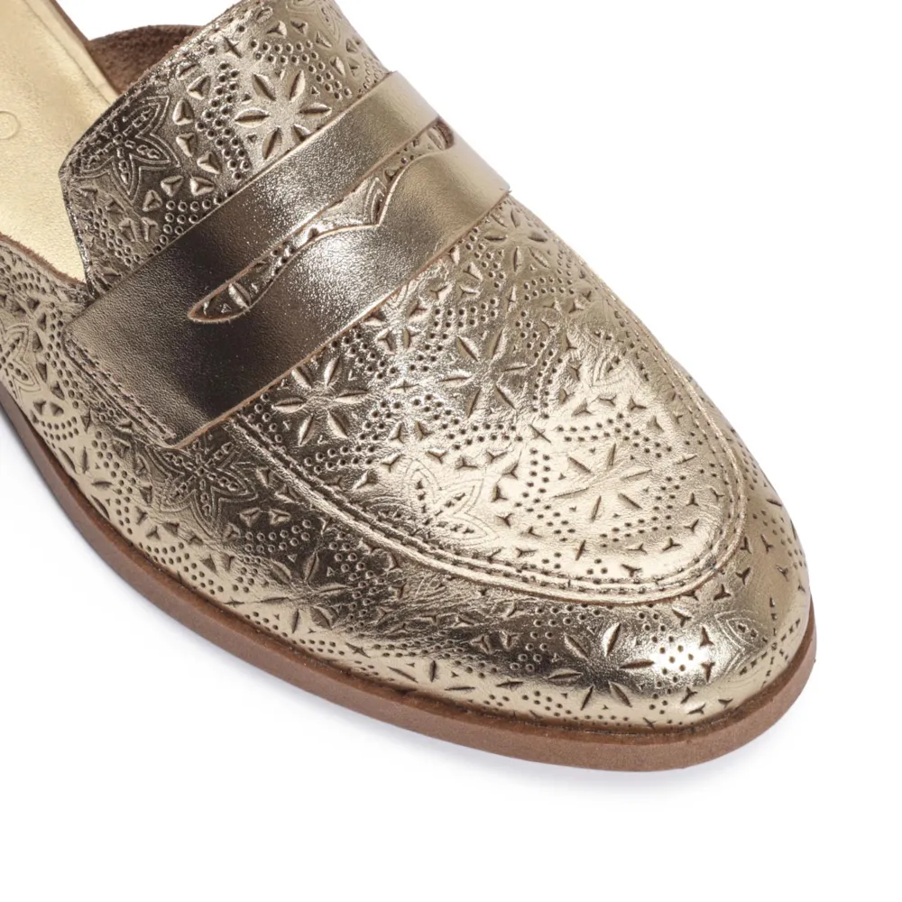 Mule Couro Champagne - imagem 7