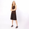 Mule Couro Estonado Marrom /Jeans - imagem 12