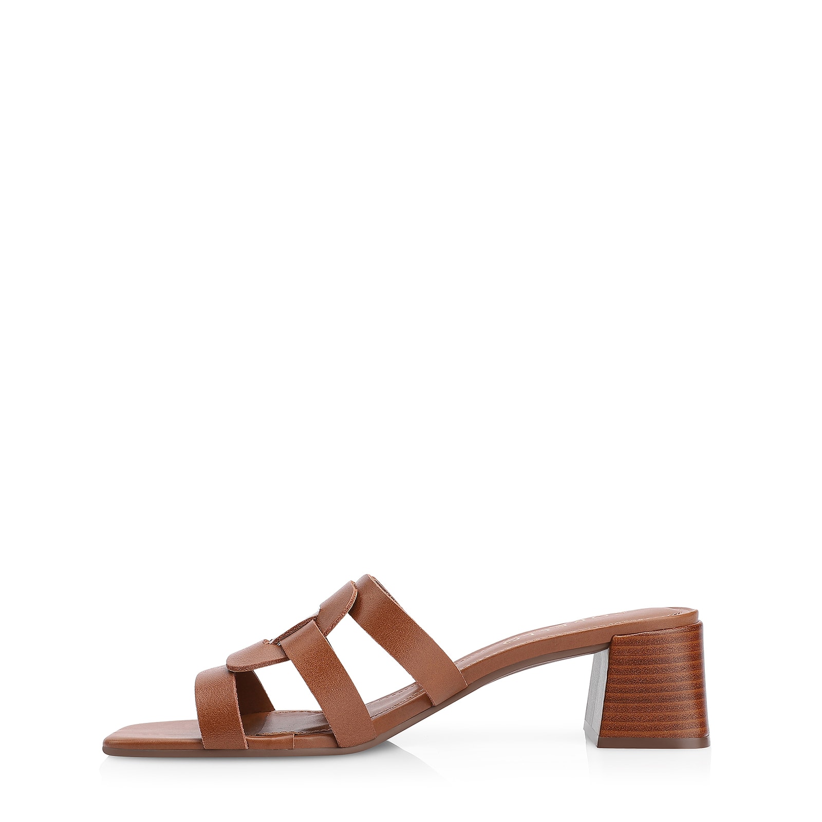 Mule Couro Marrom