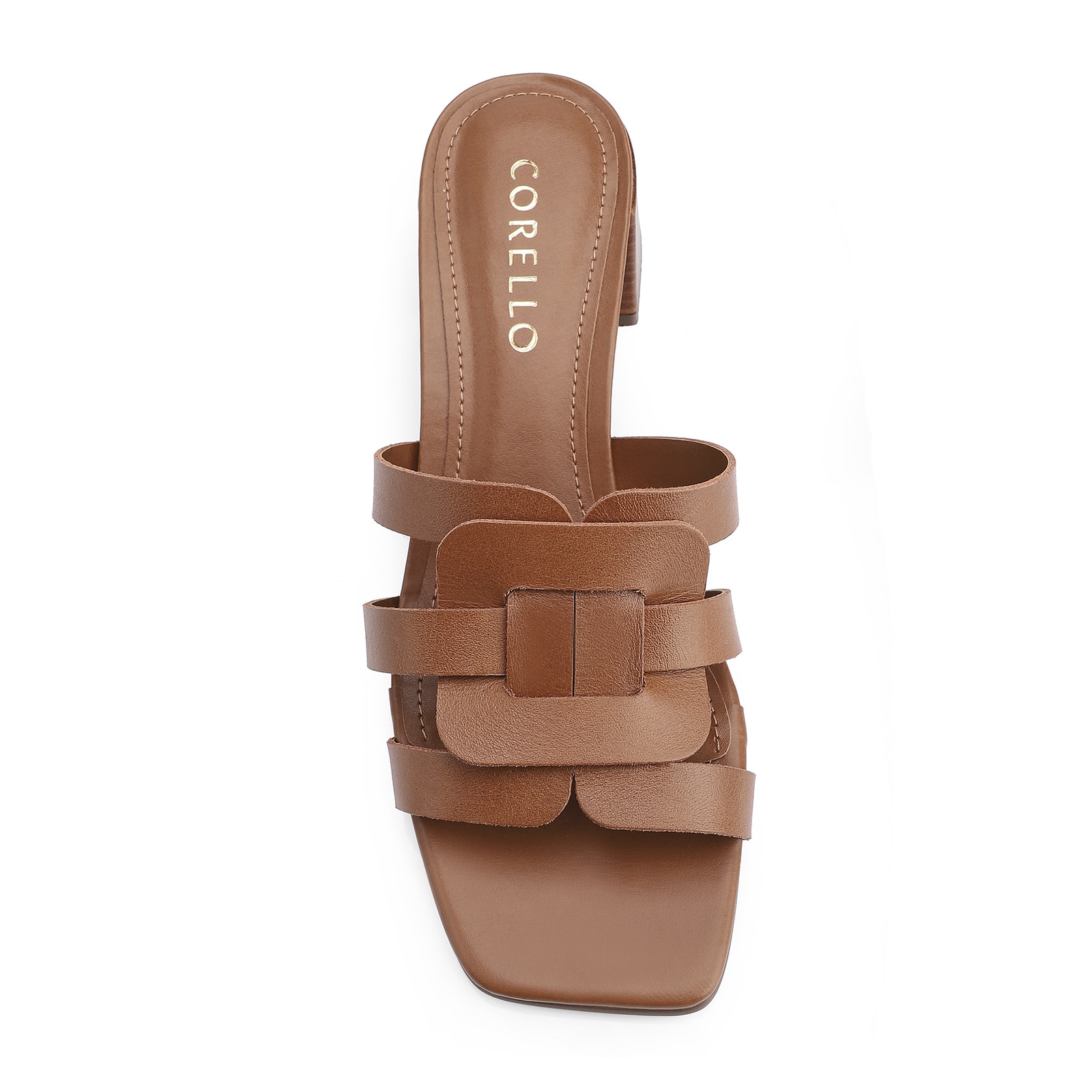Mule Couro Marrom