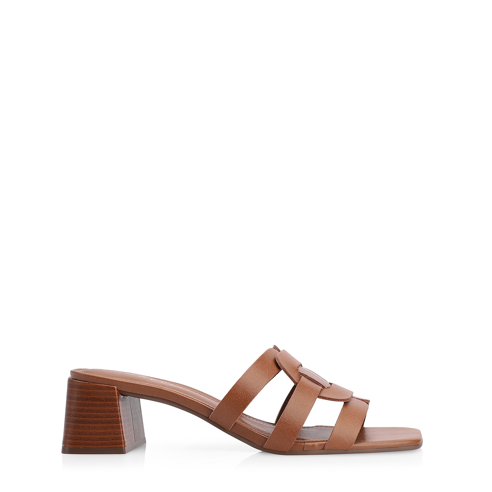 Mule Couro Marrom