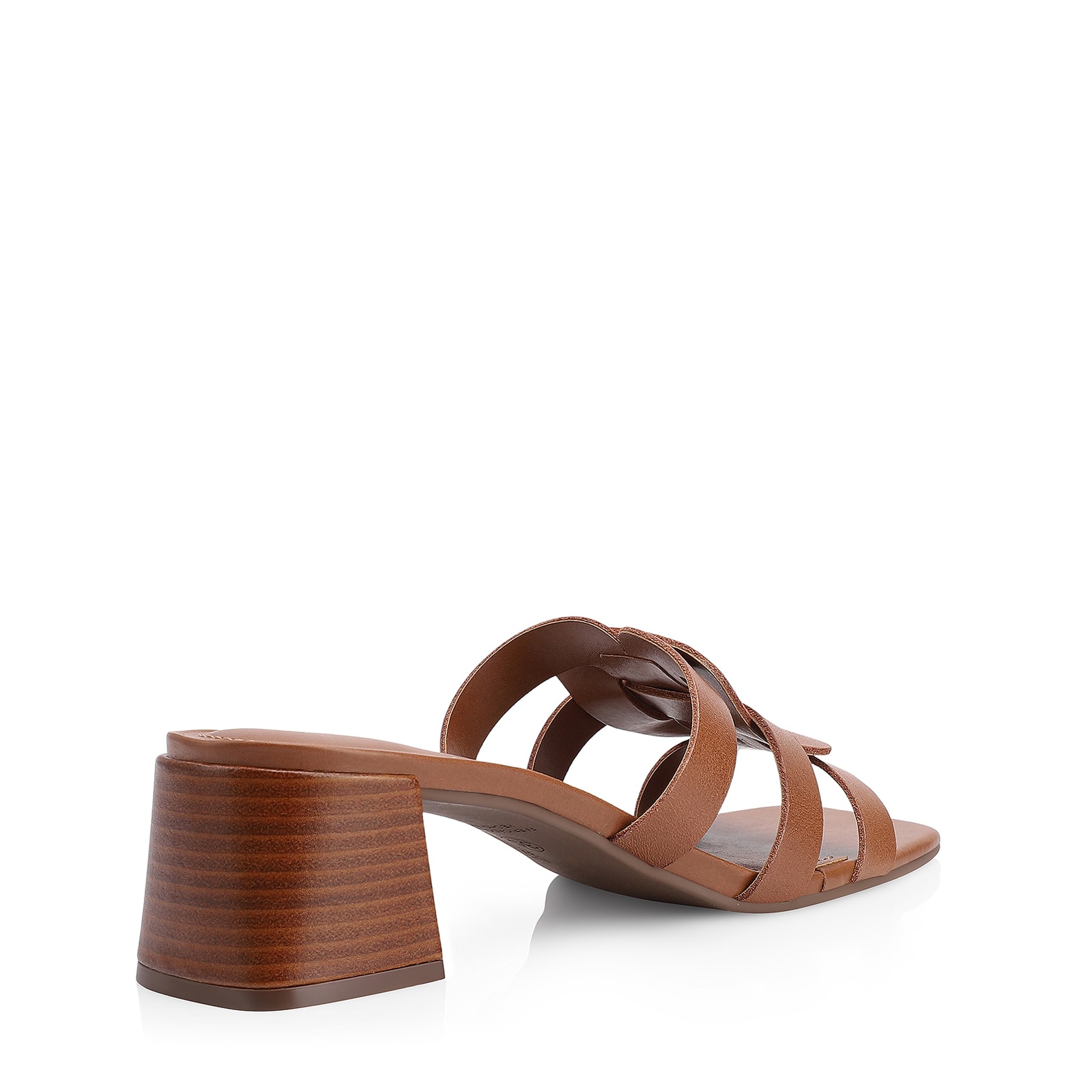 Mule Couro Marrom