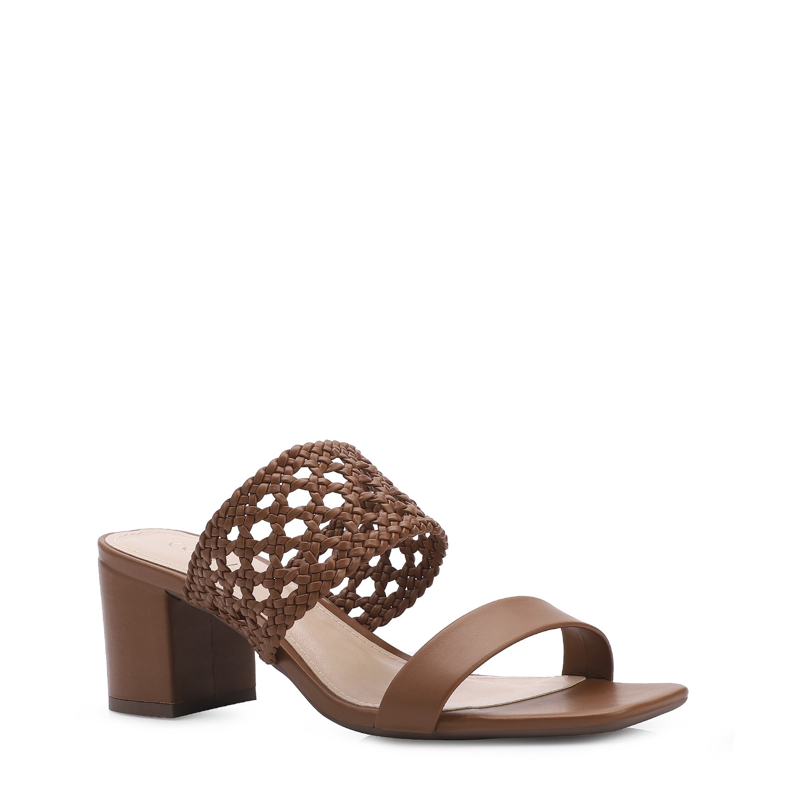 Mule Couro Marrom