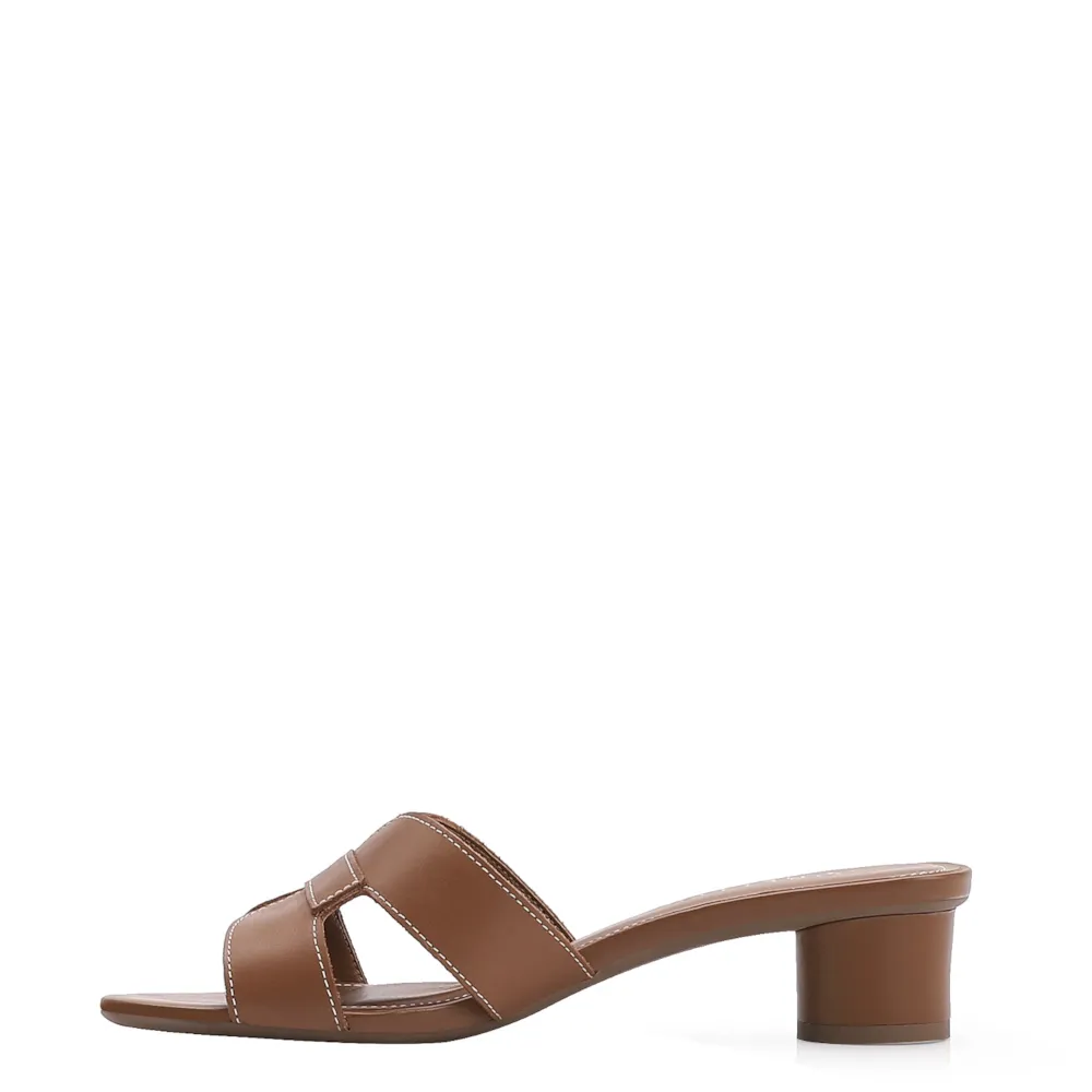 Mule Couro Marrom - imagem 4