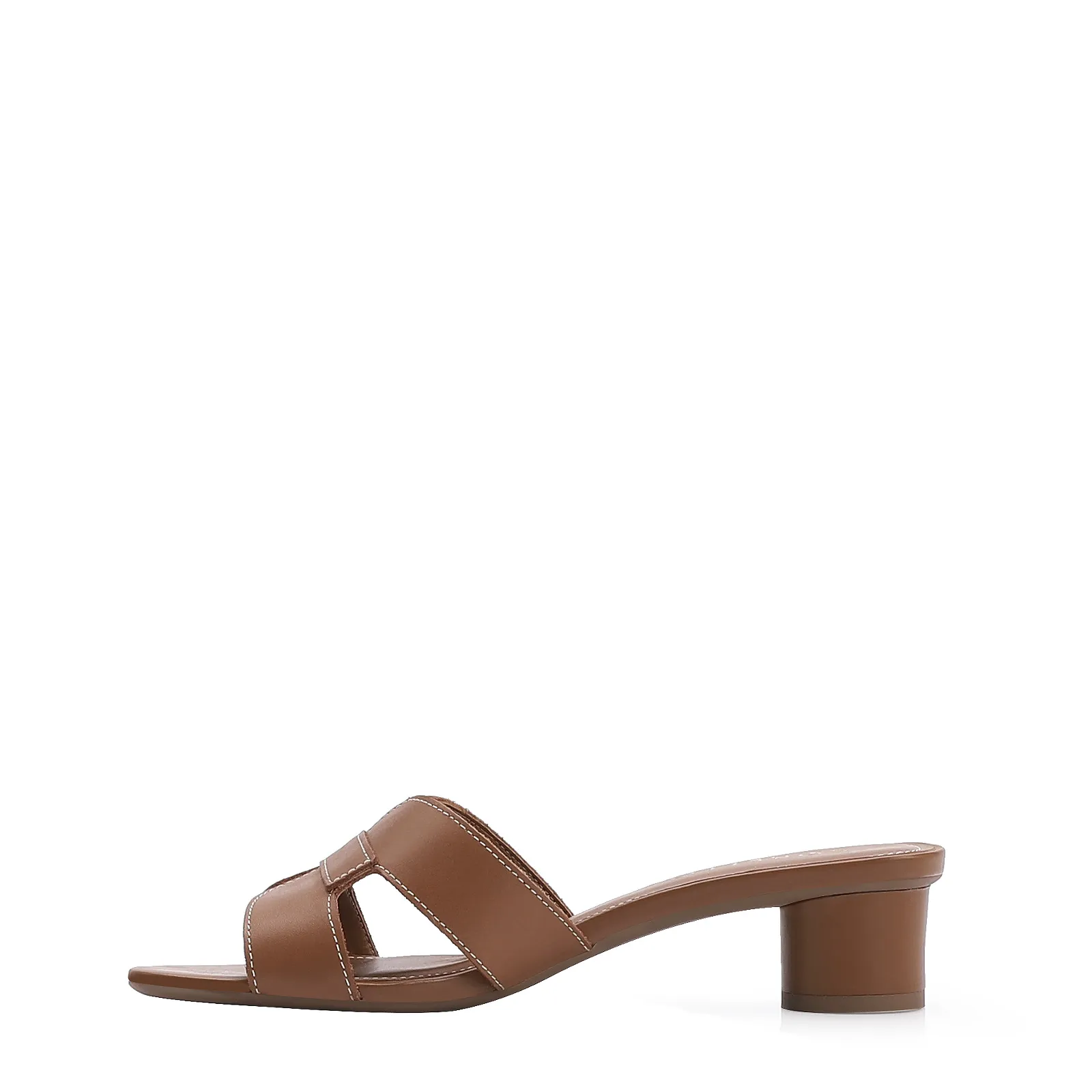 Mule Couro Marrom