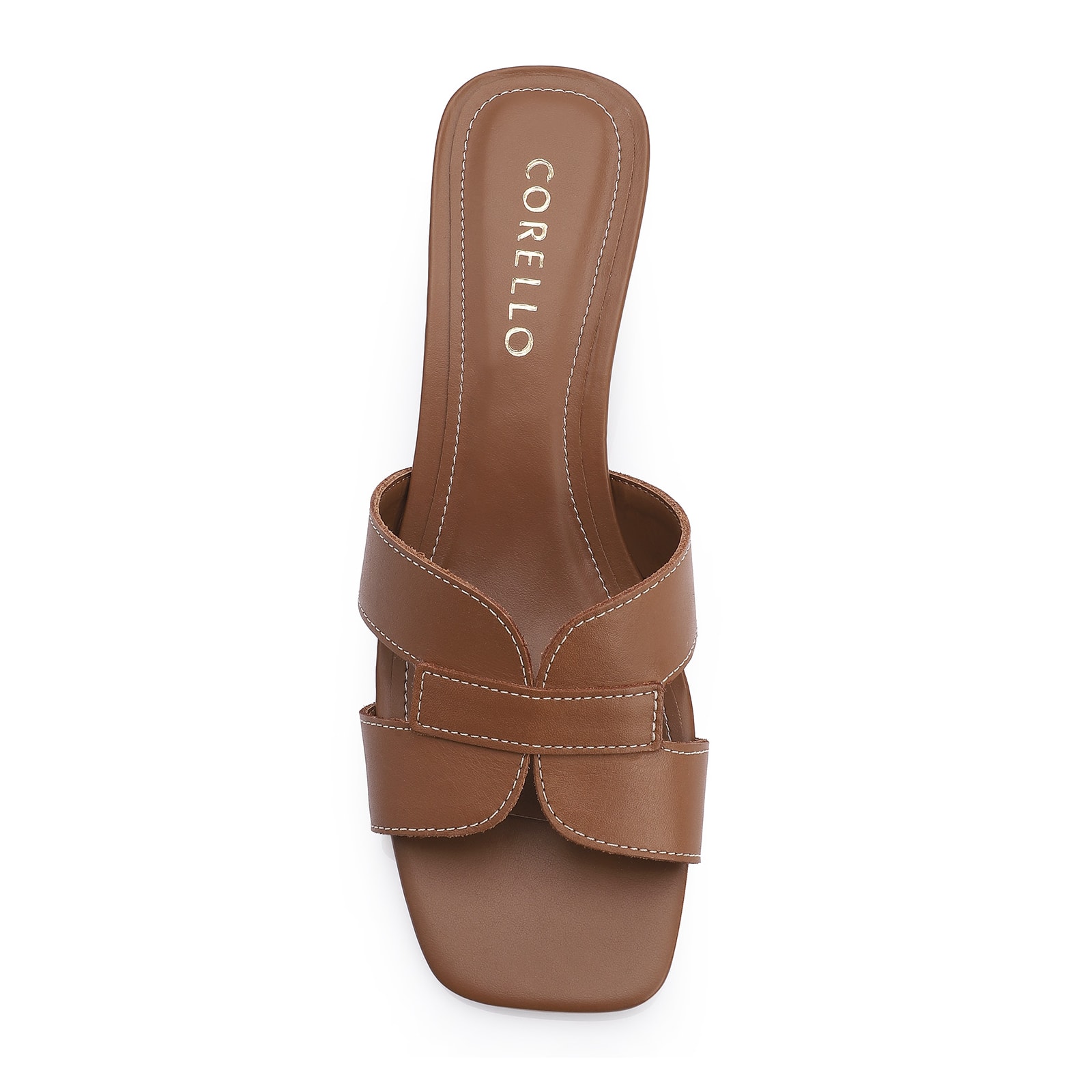 Mule Couro Marrom