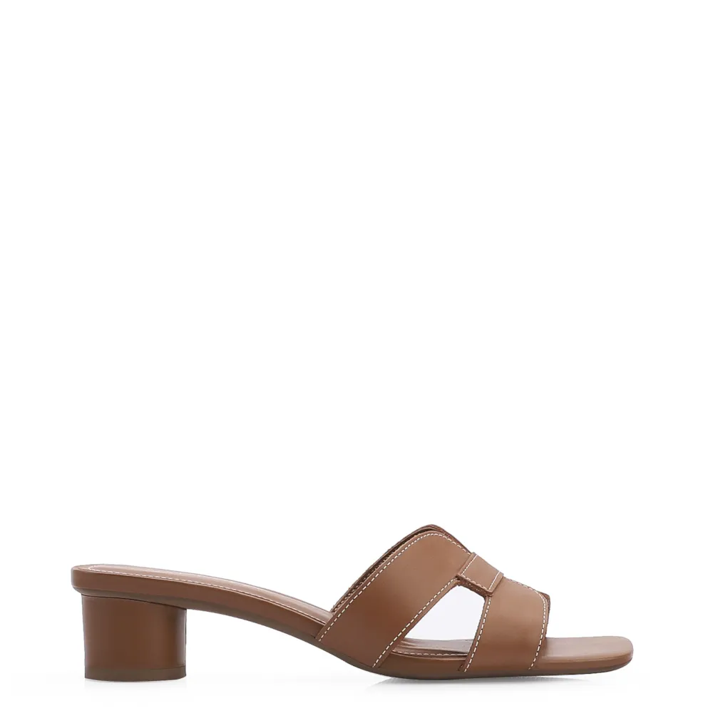Mule Couro Marrom - imagem 2
