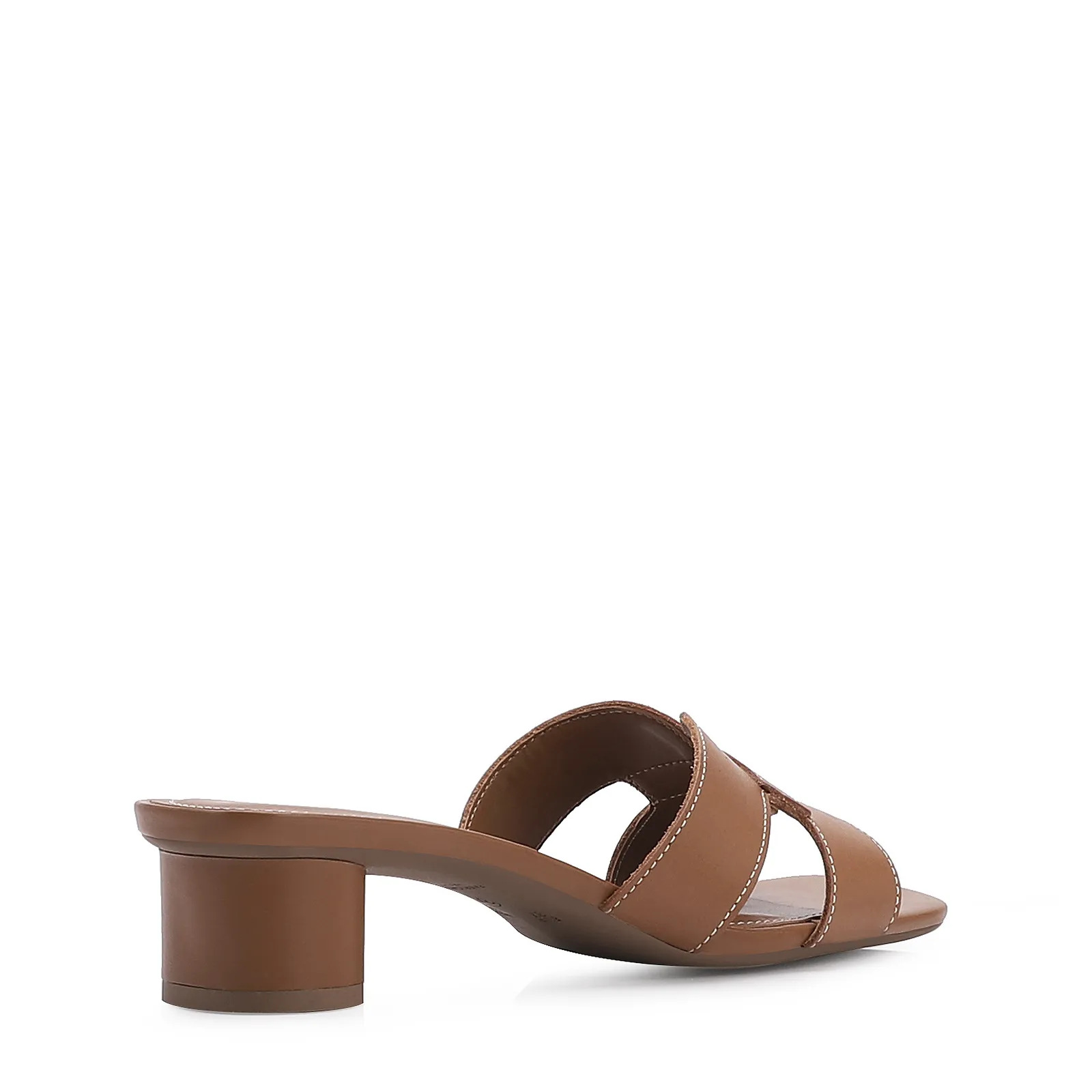 Mule Couro Marrom