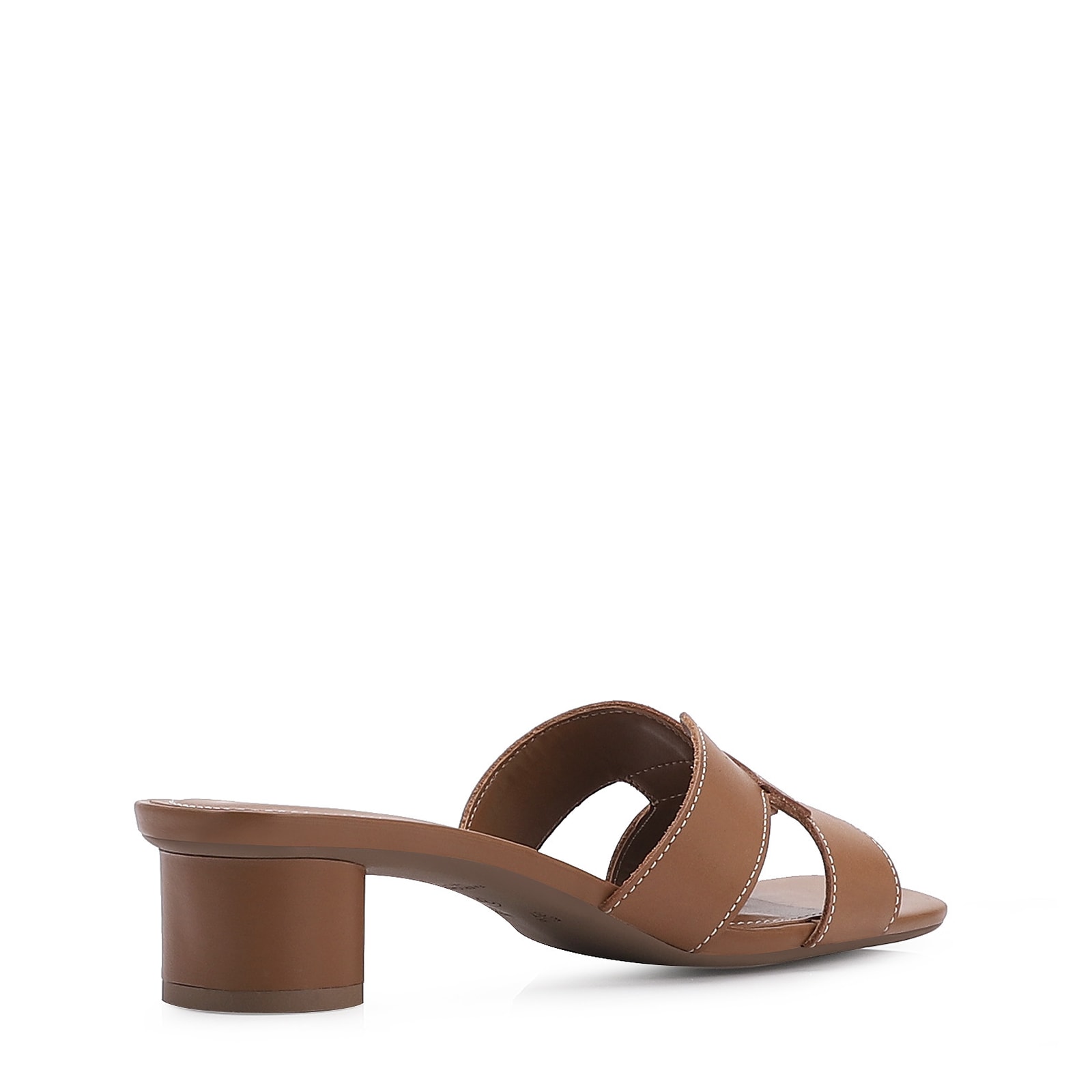Mule Couro Marrom