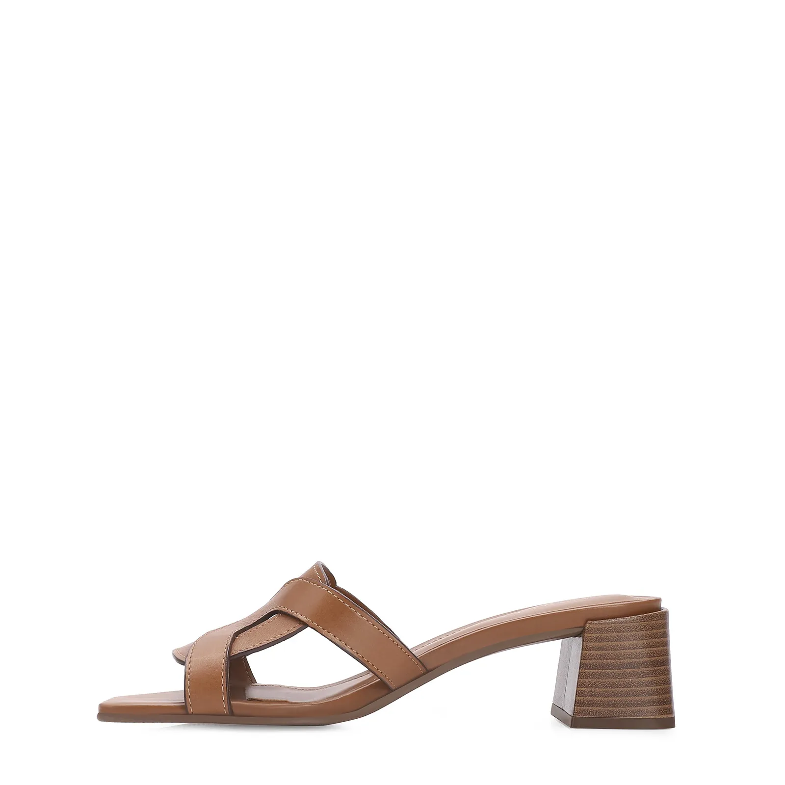 Mule Couro Marrom