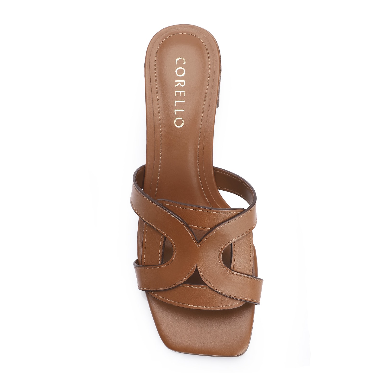 Mule Couro Marrom