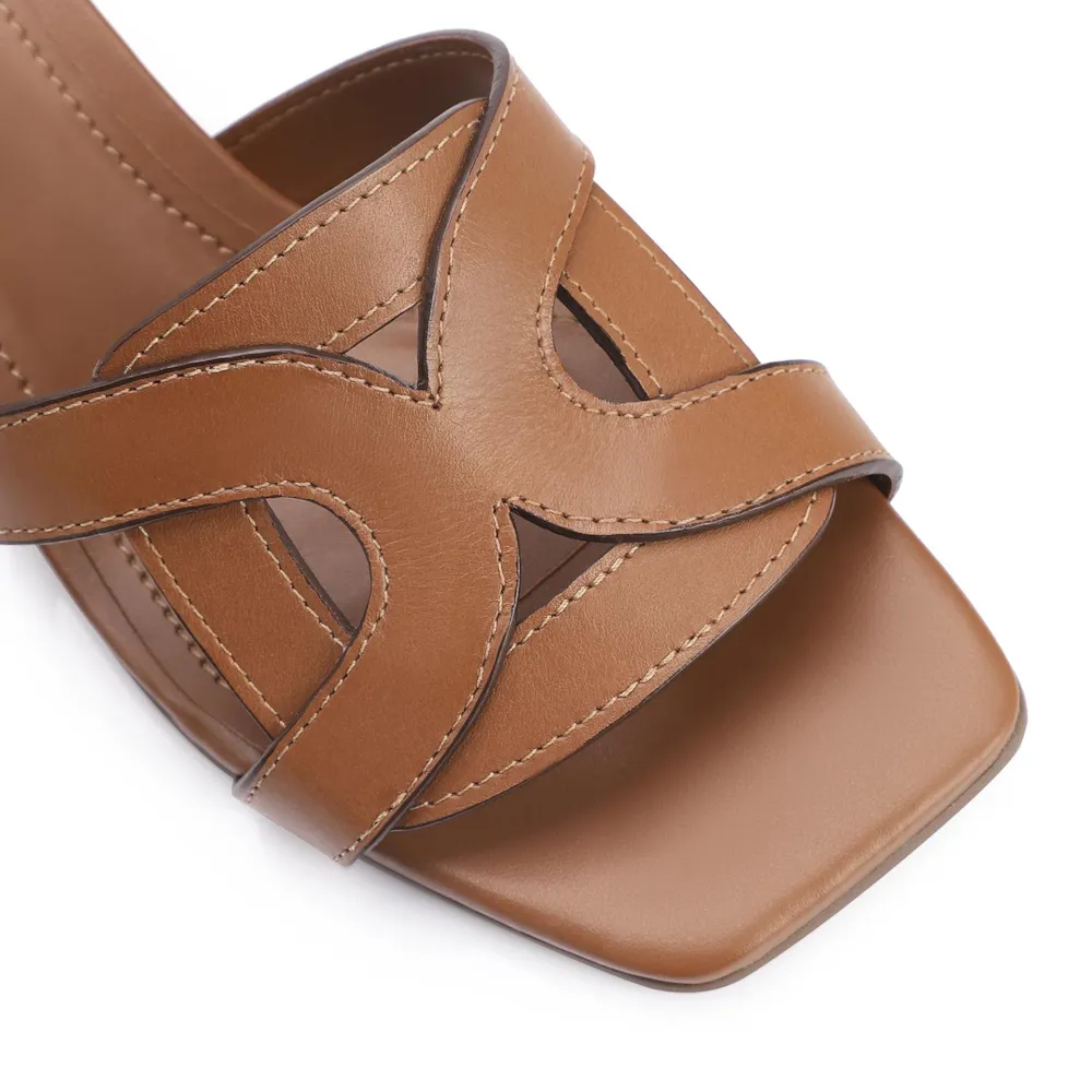 Mule Couro Marrom - imagem 6