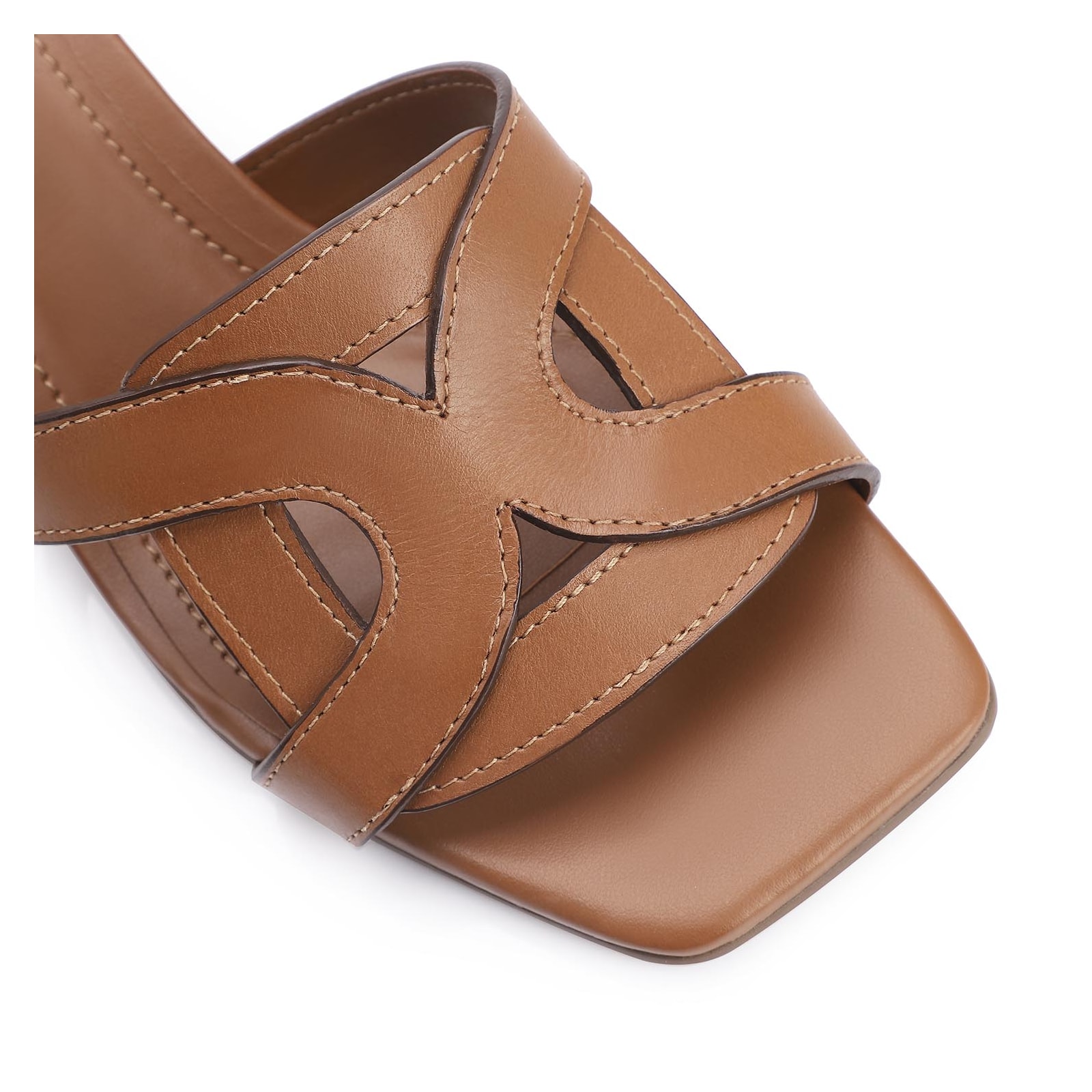 Mule Couro Marrom