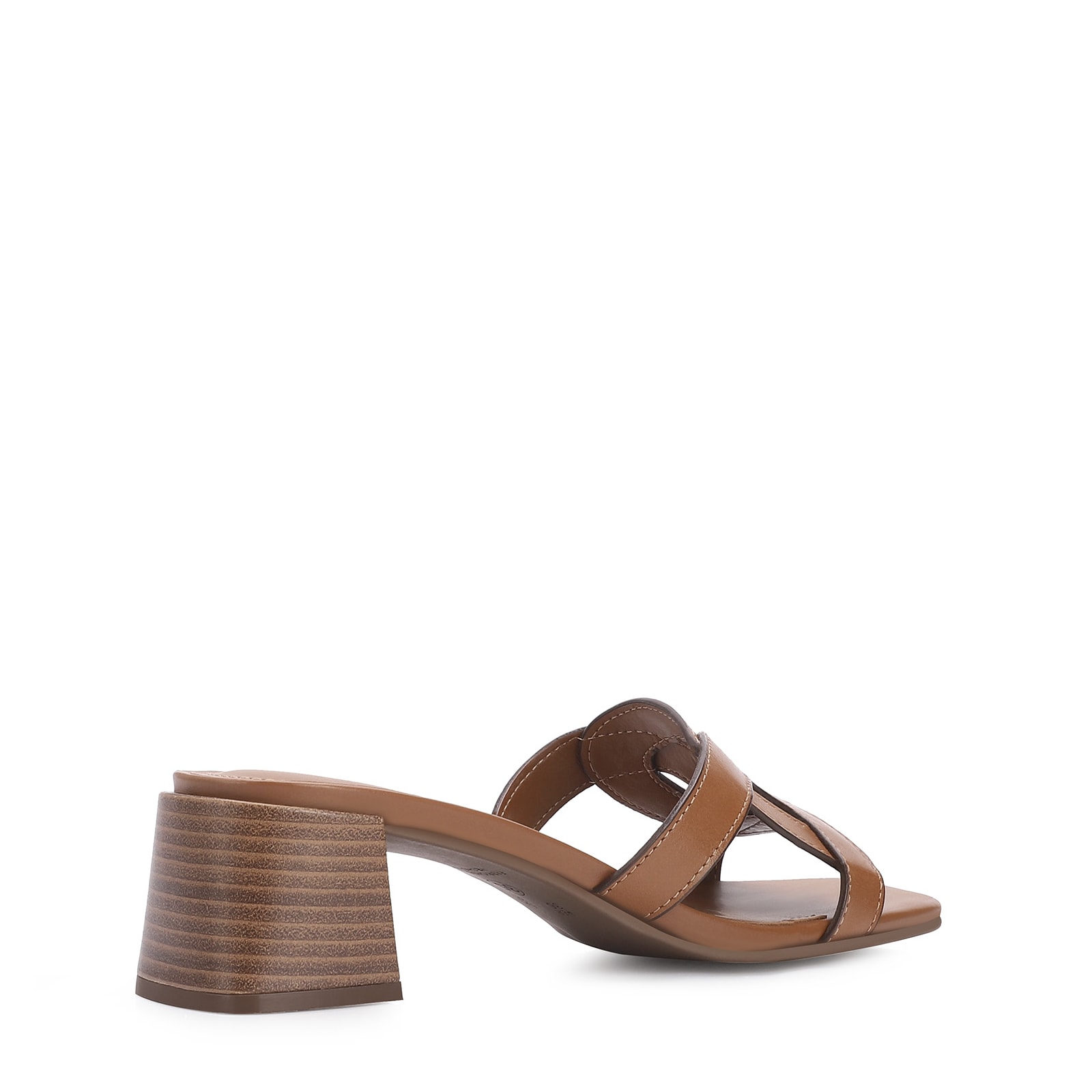 Mule Couro Marrom