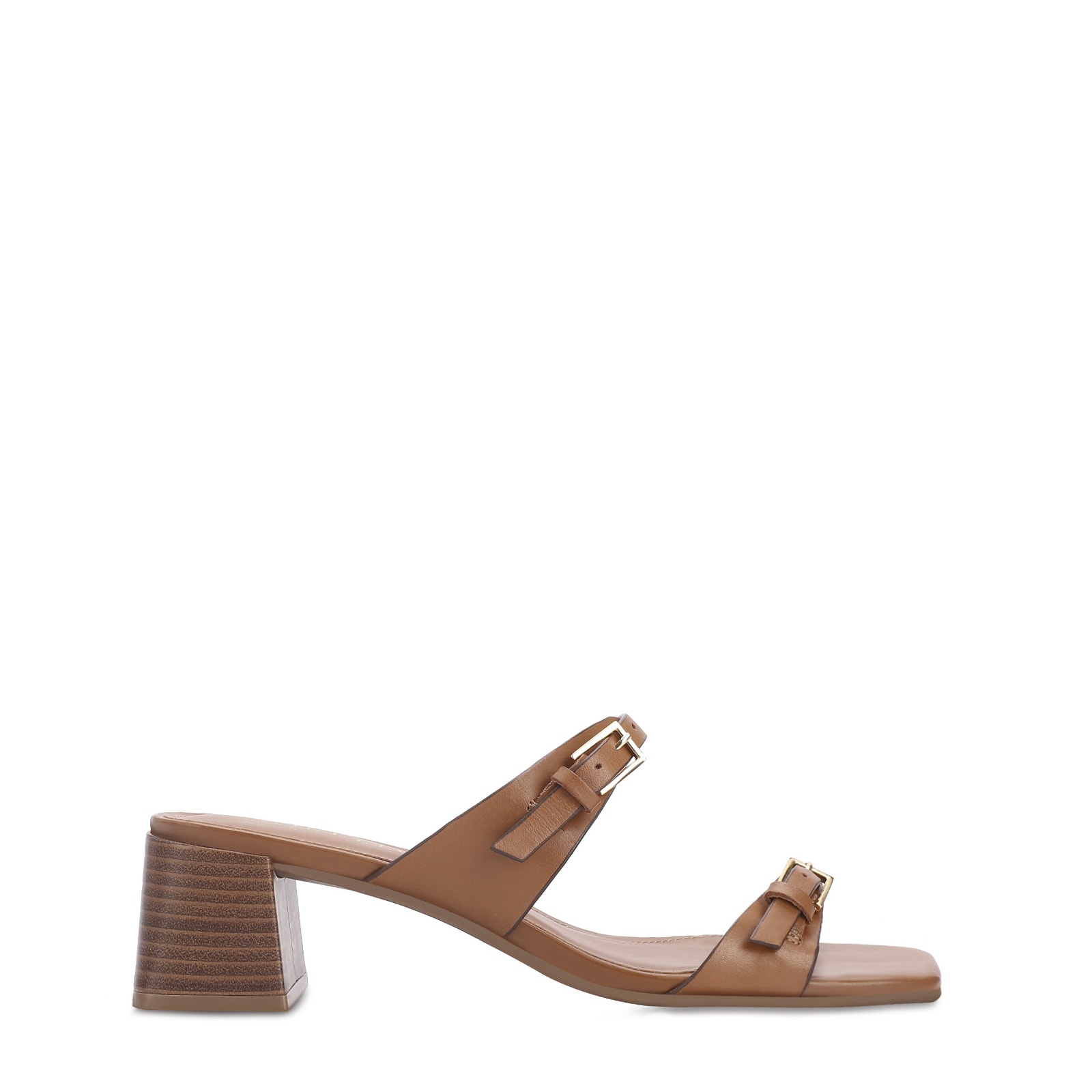 Mule Couro Marrom