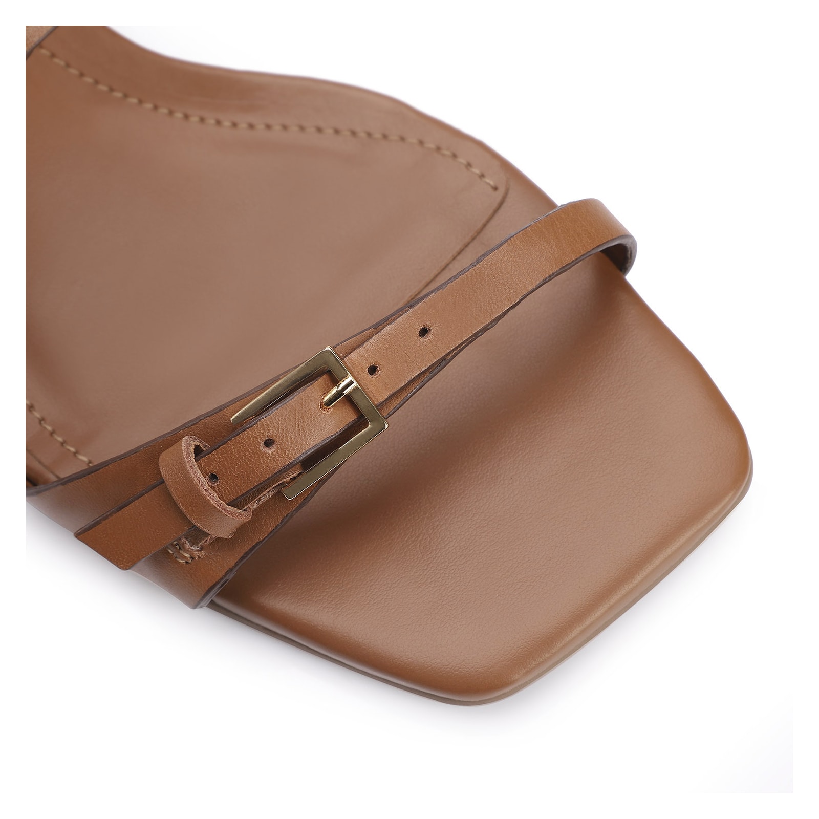 Mule Couro Marrom