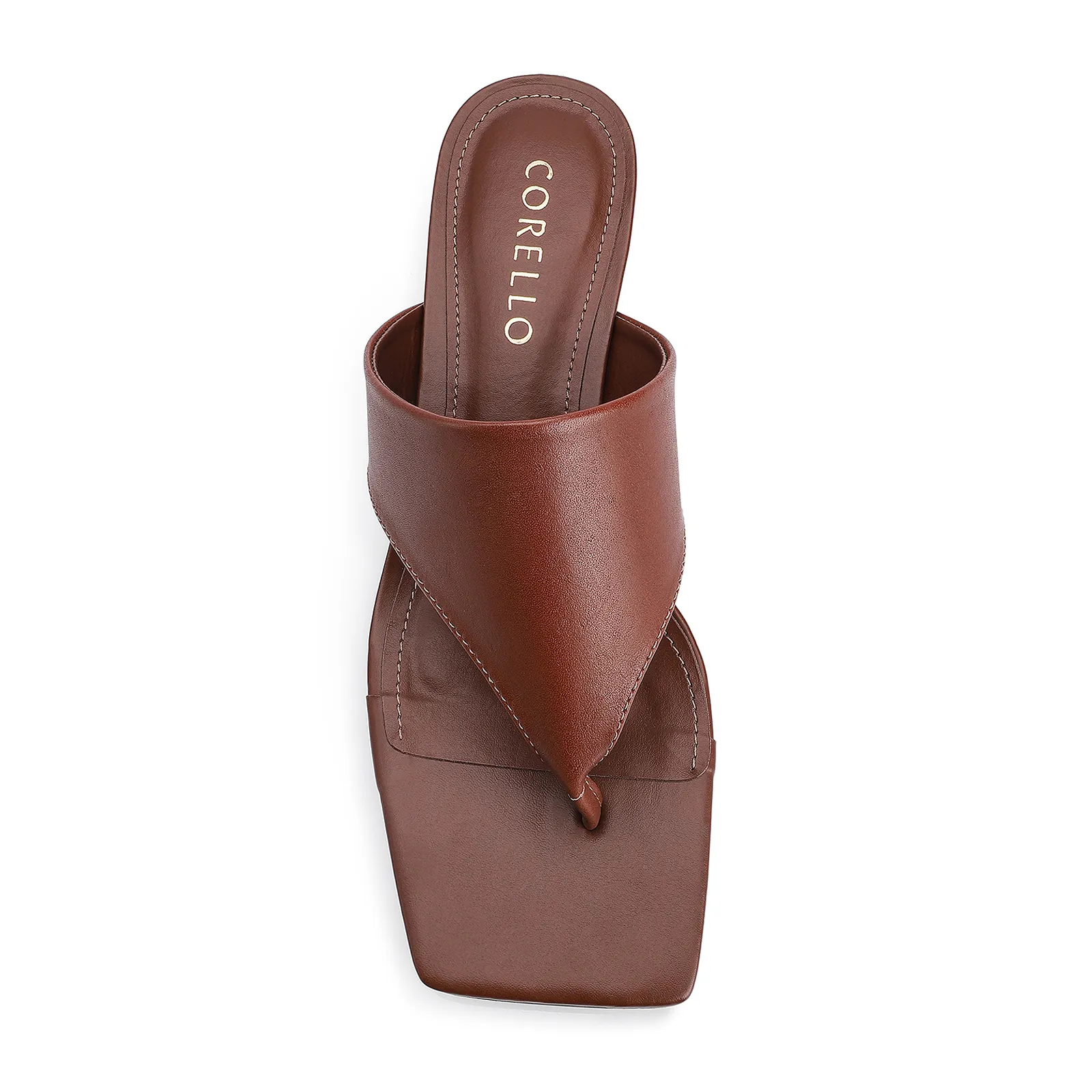 Mule Couro Marrom