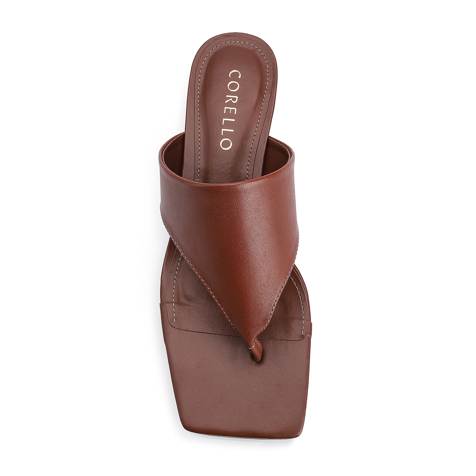 Mule Couro Marrom