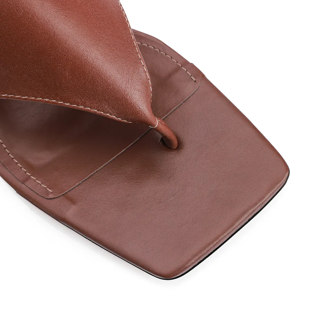 Mule Couro Marrom - imagem 6