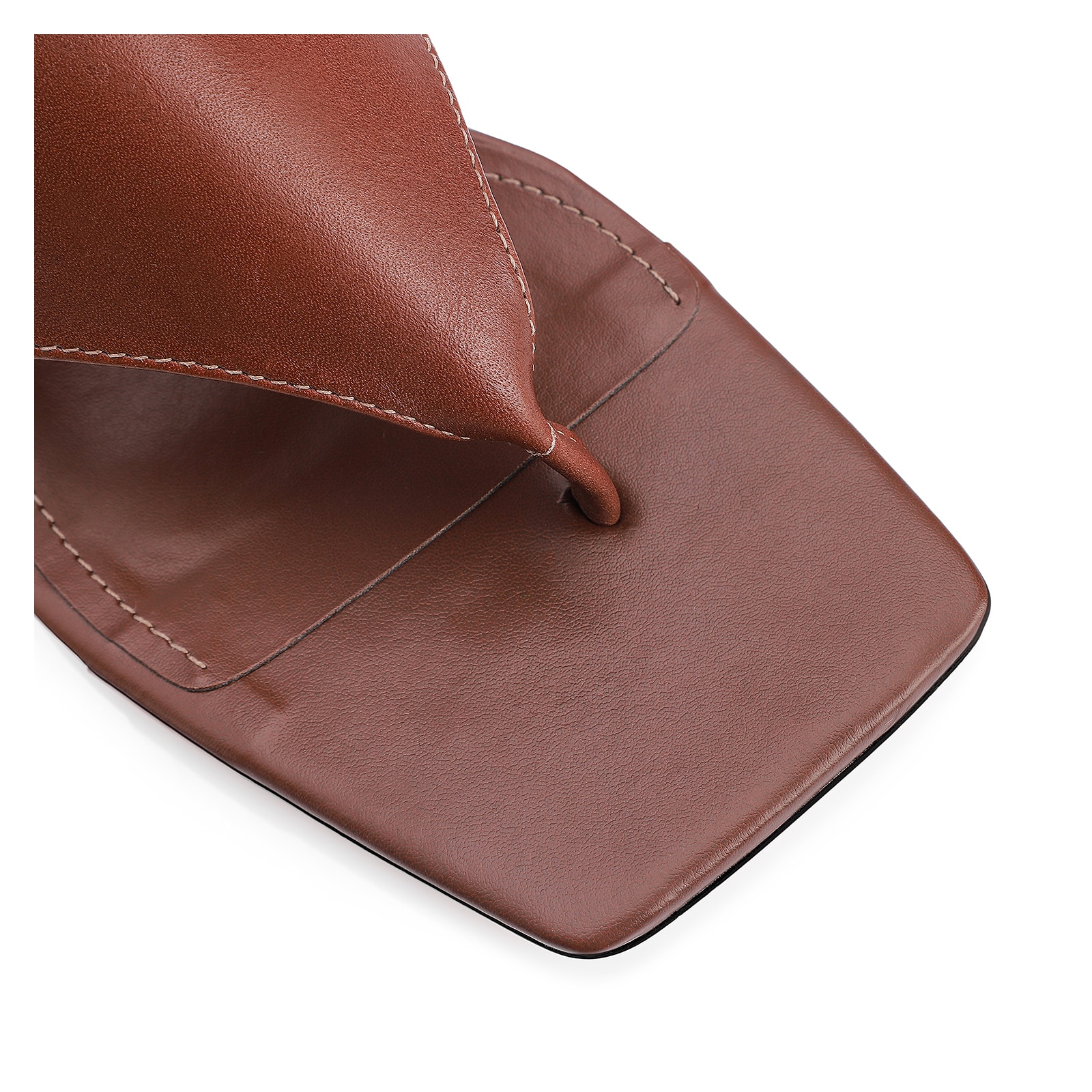 Mule Couro Marrom
