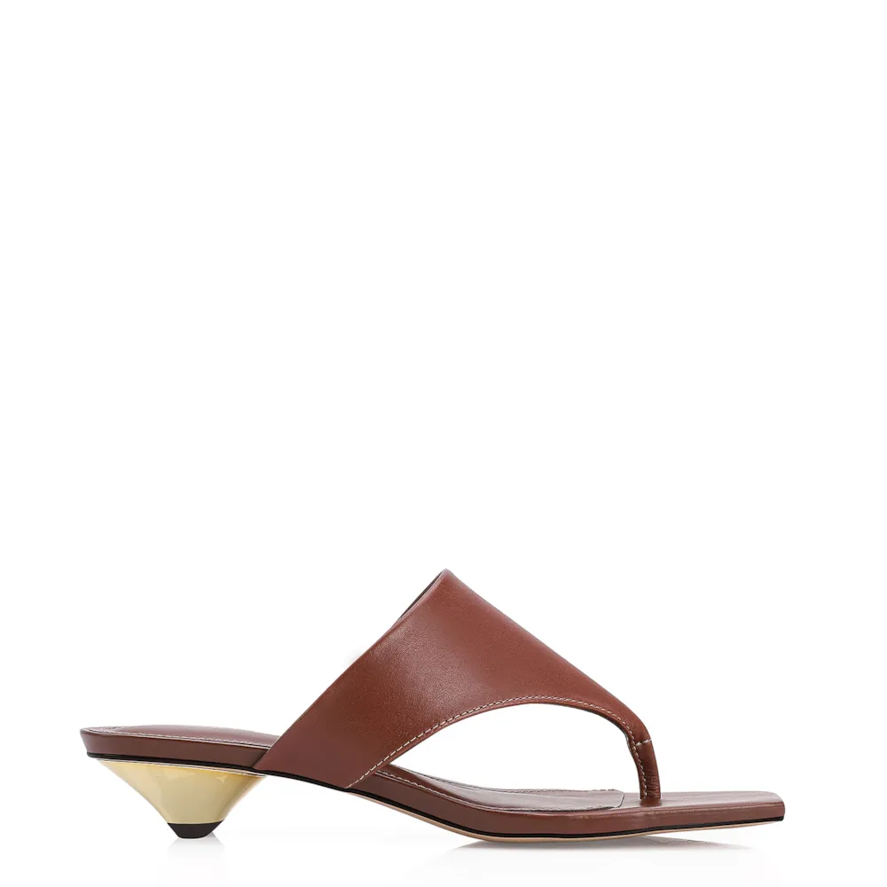 Mule Couro Marrom - imagem 2