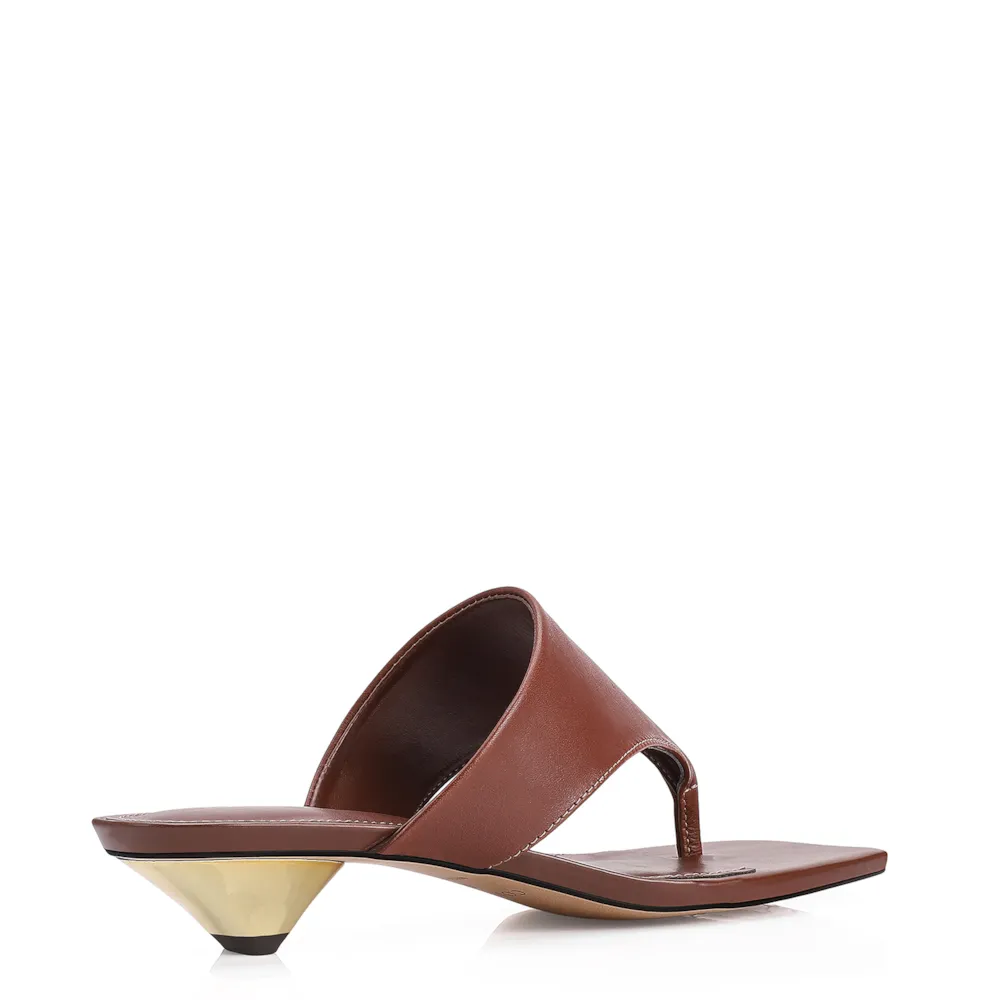 Mule Couro Marrom - imagem 3