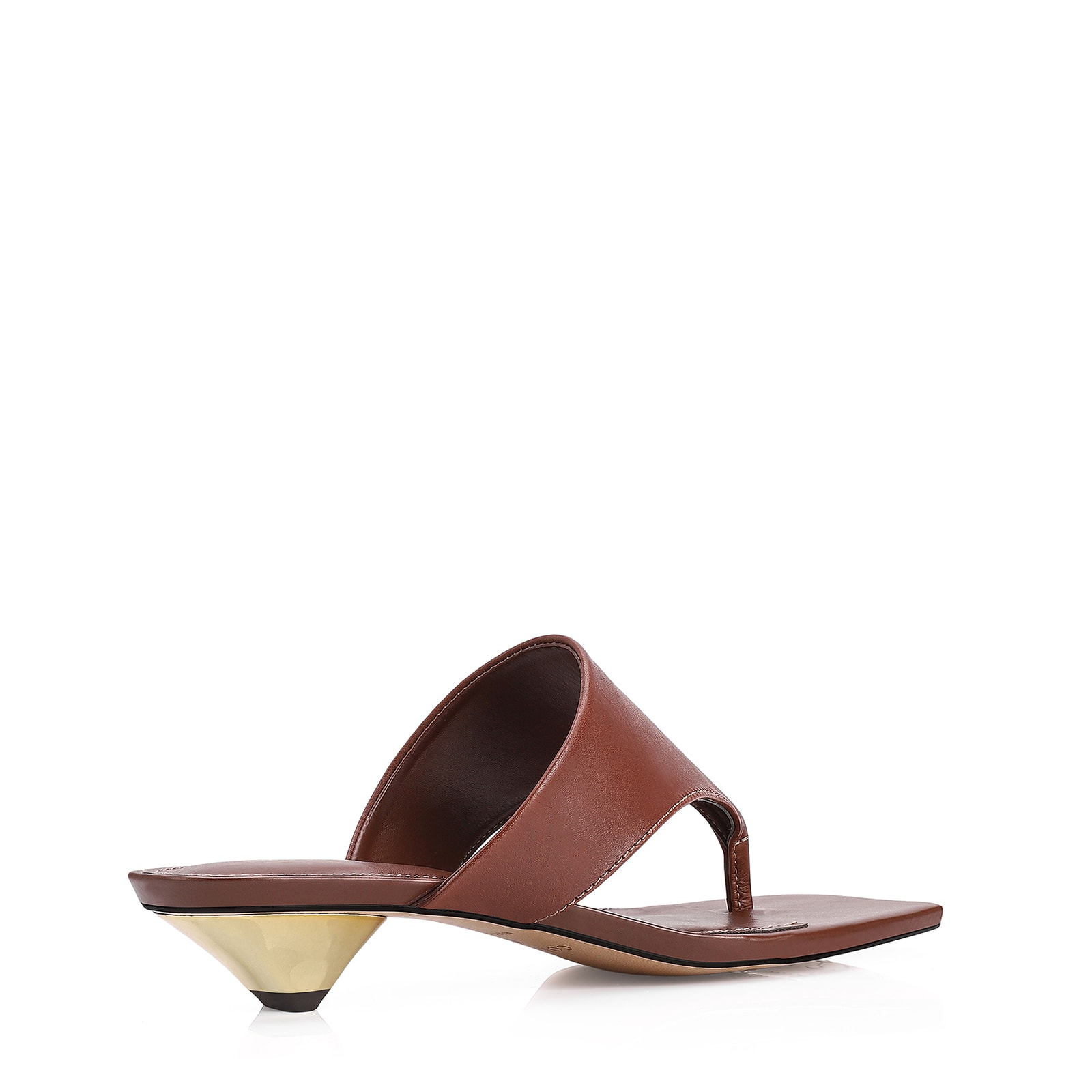 Mule Couro Marrom