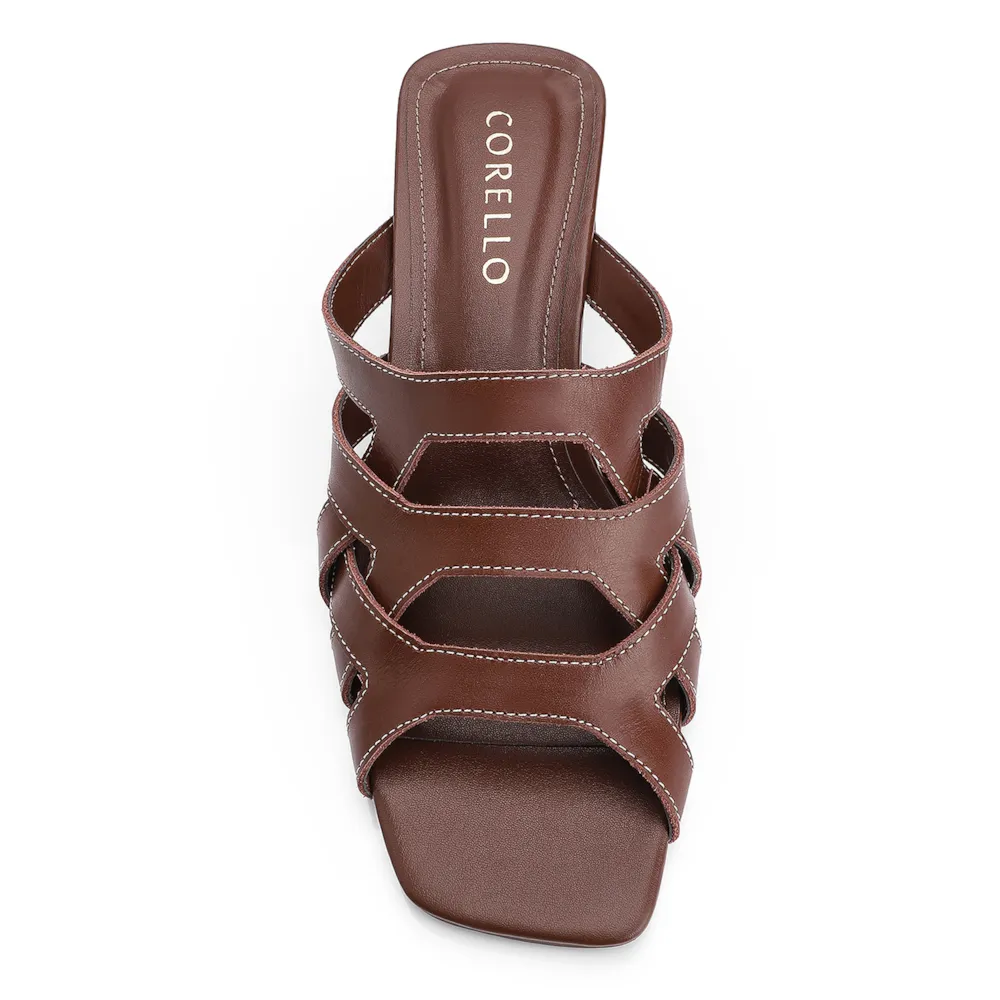 Mule Couro Marrom - imagem 5