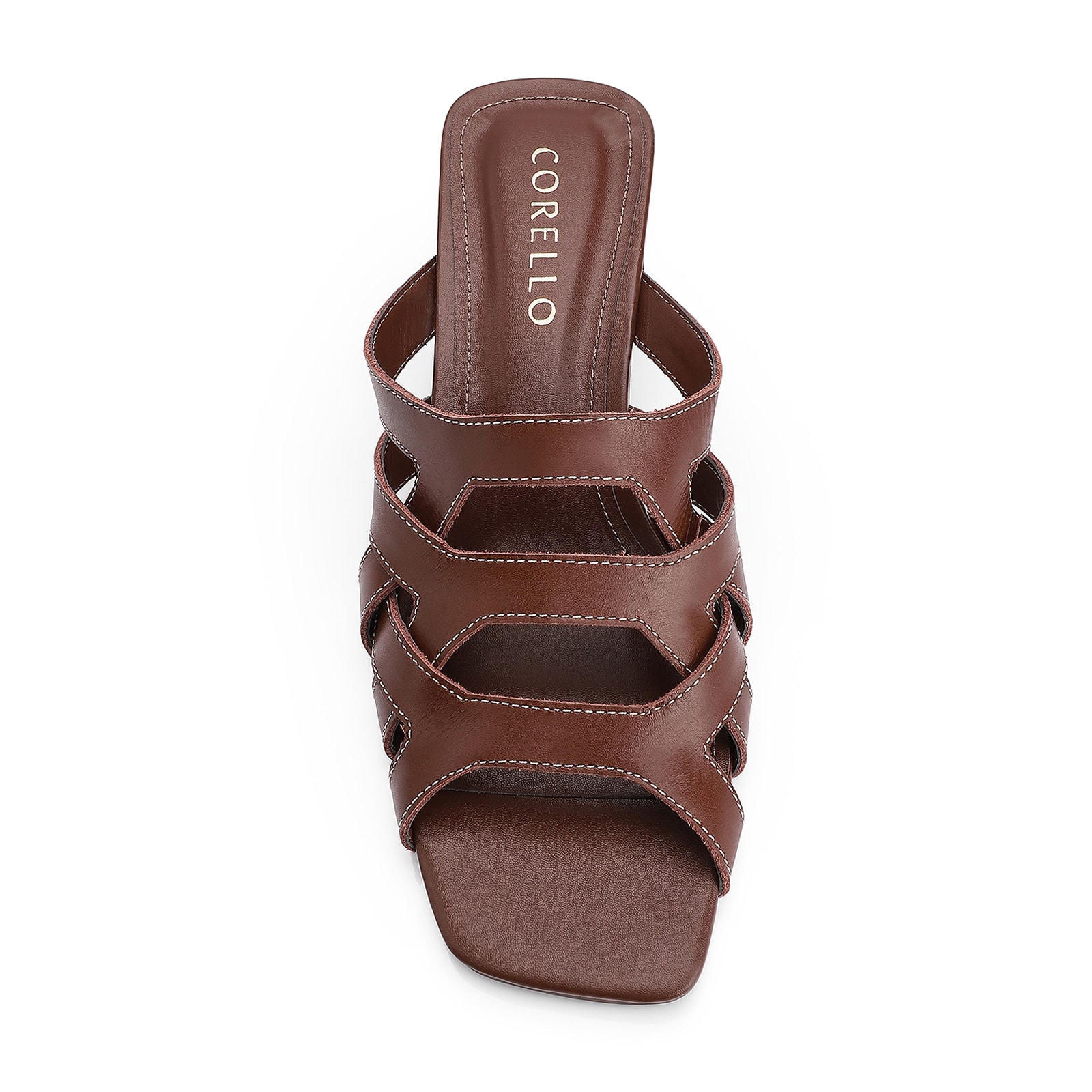 Mule Couro Marrom