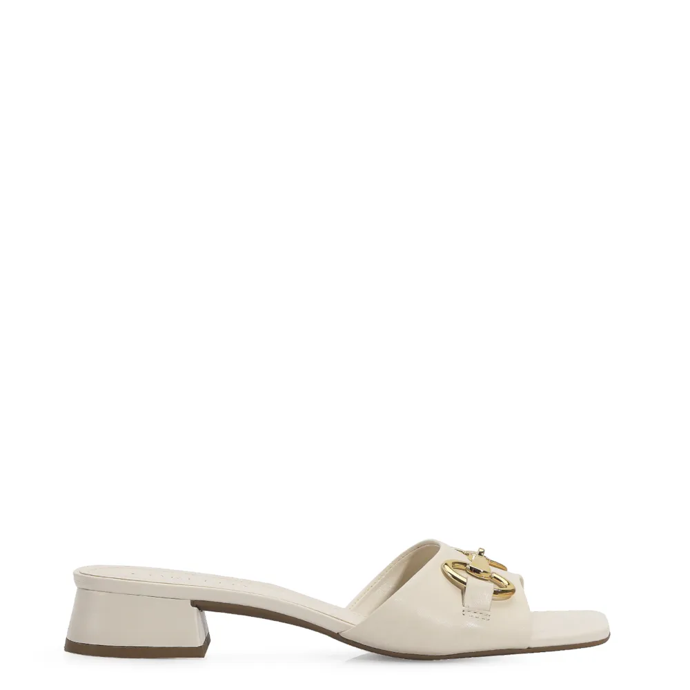 Mule Couro Off White - imagem 3