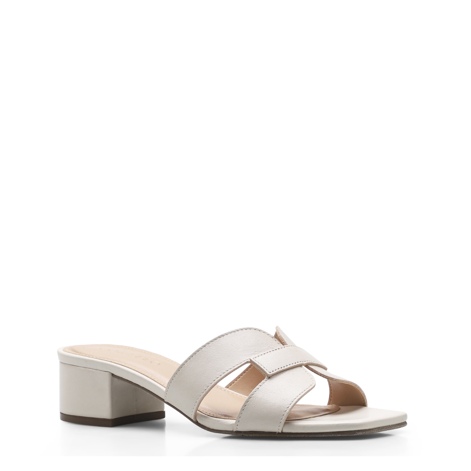 Mule Couro Off White