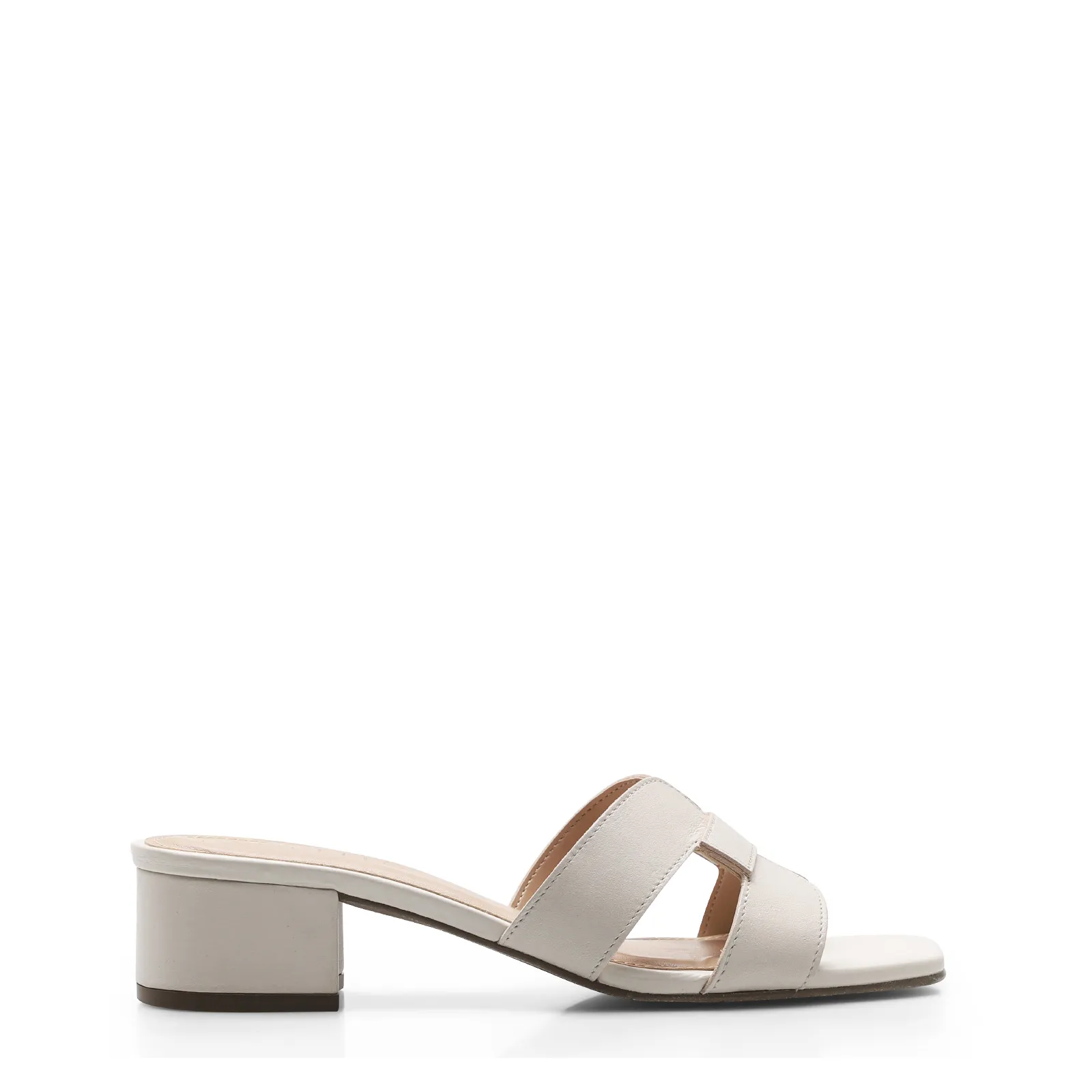 Mule Couro Off White