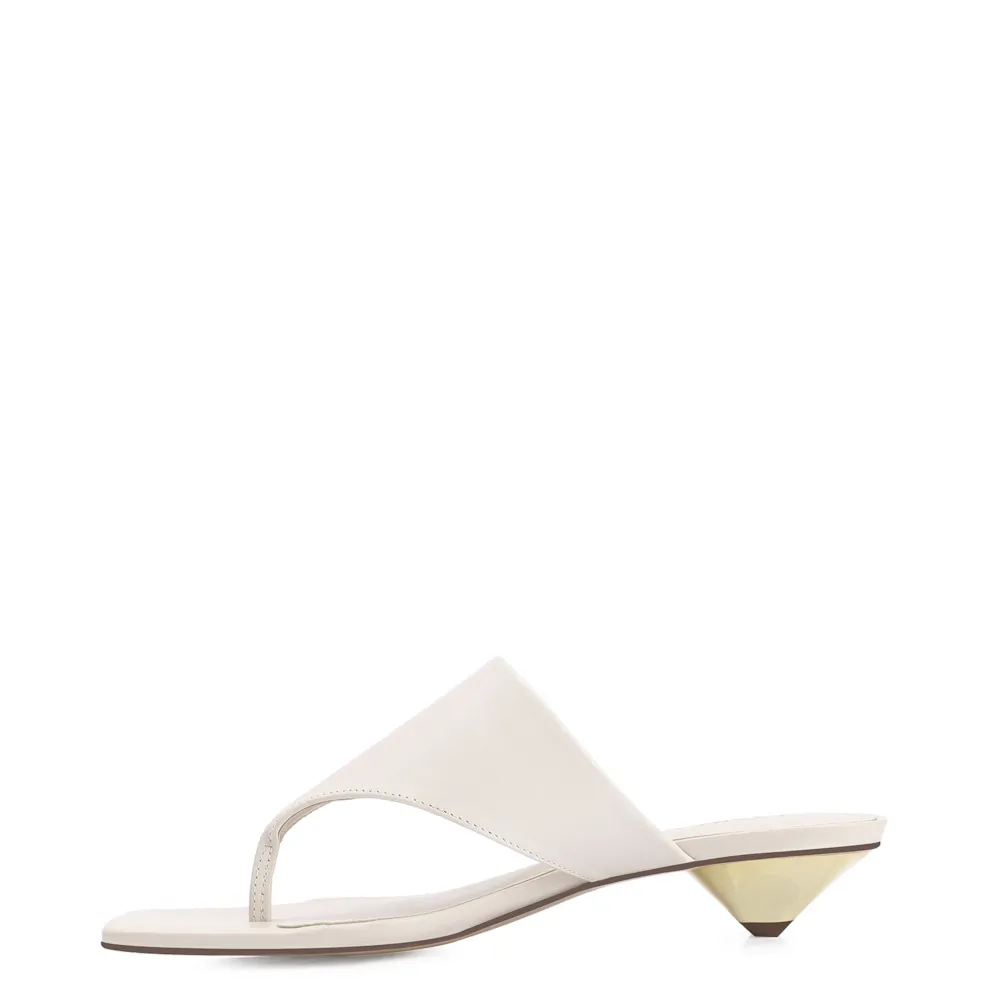 Mule Couro Off White - imagem 5