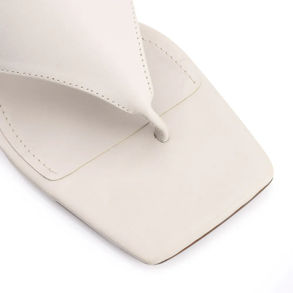 Mule Couro Off White - imagem 7