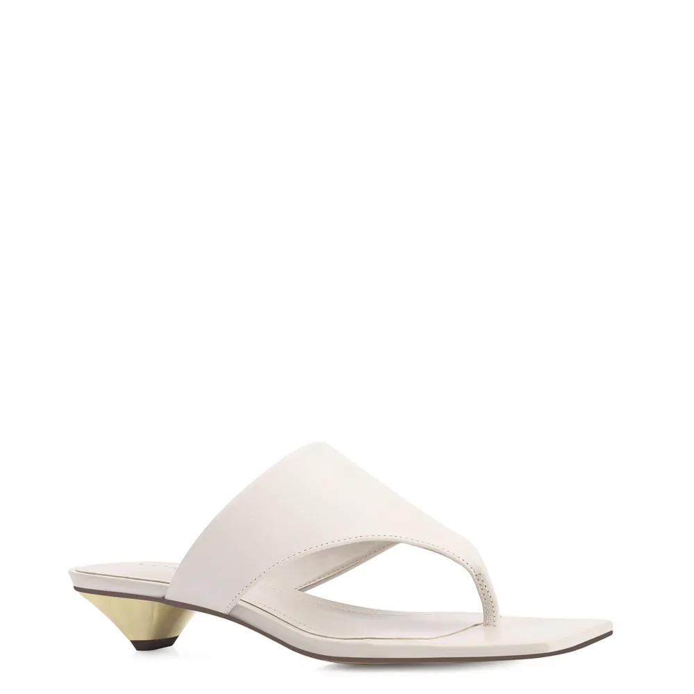 Mule Couro Off White