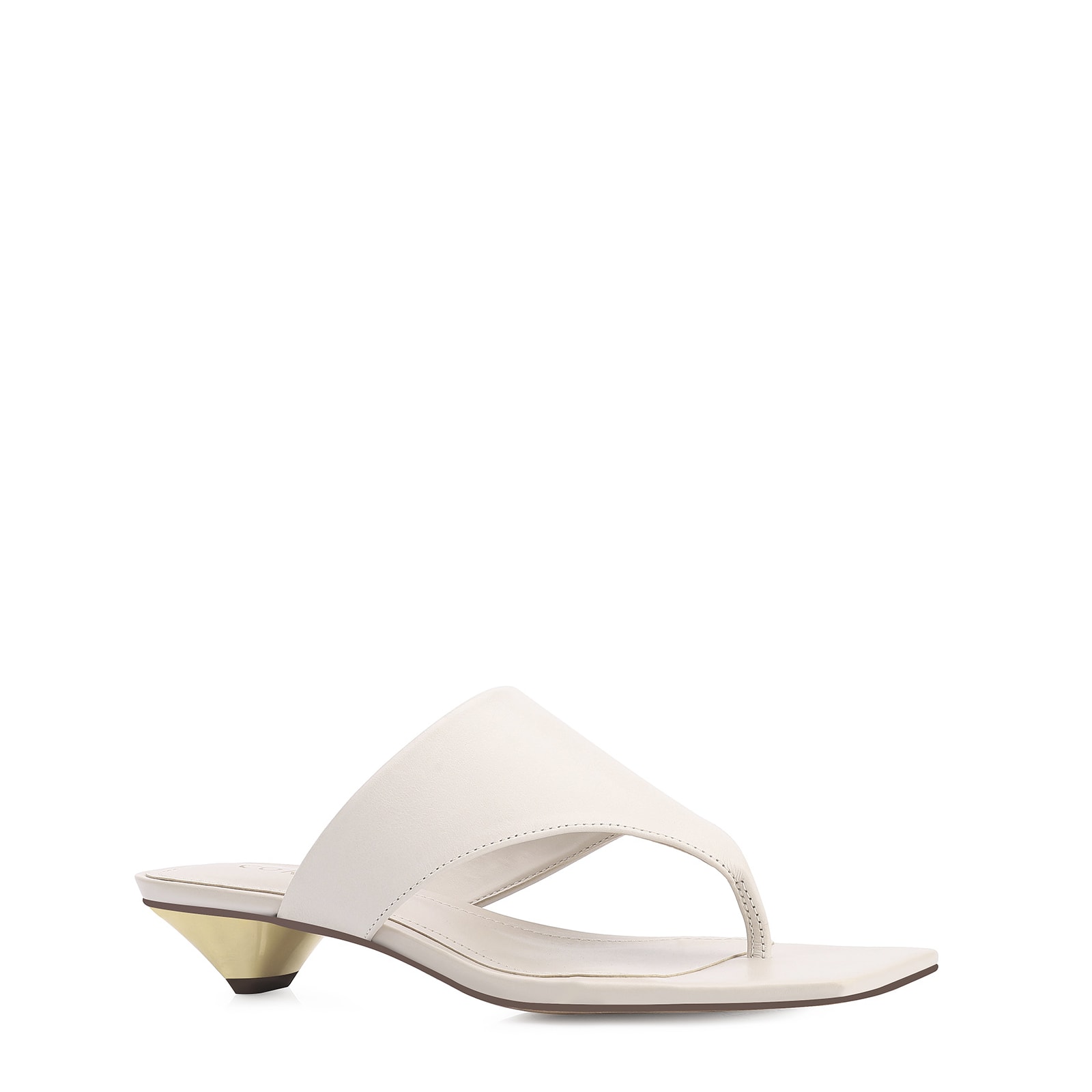 Mule Couro Off White