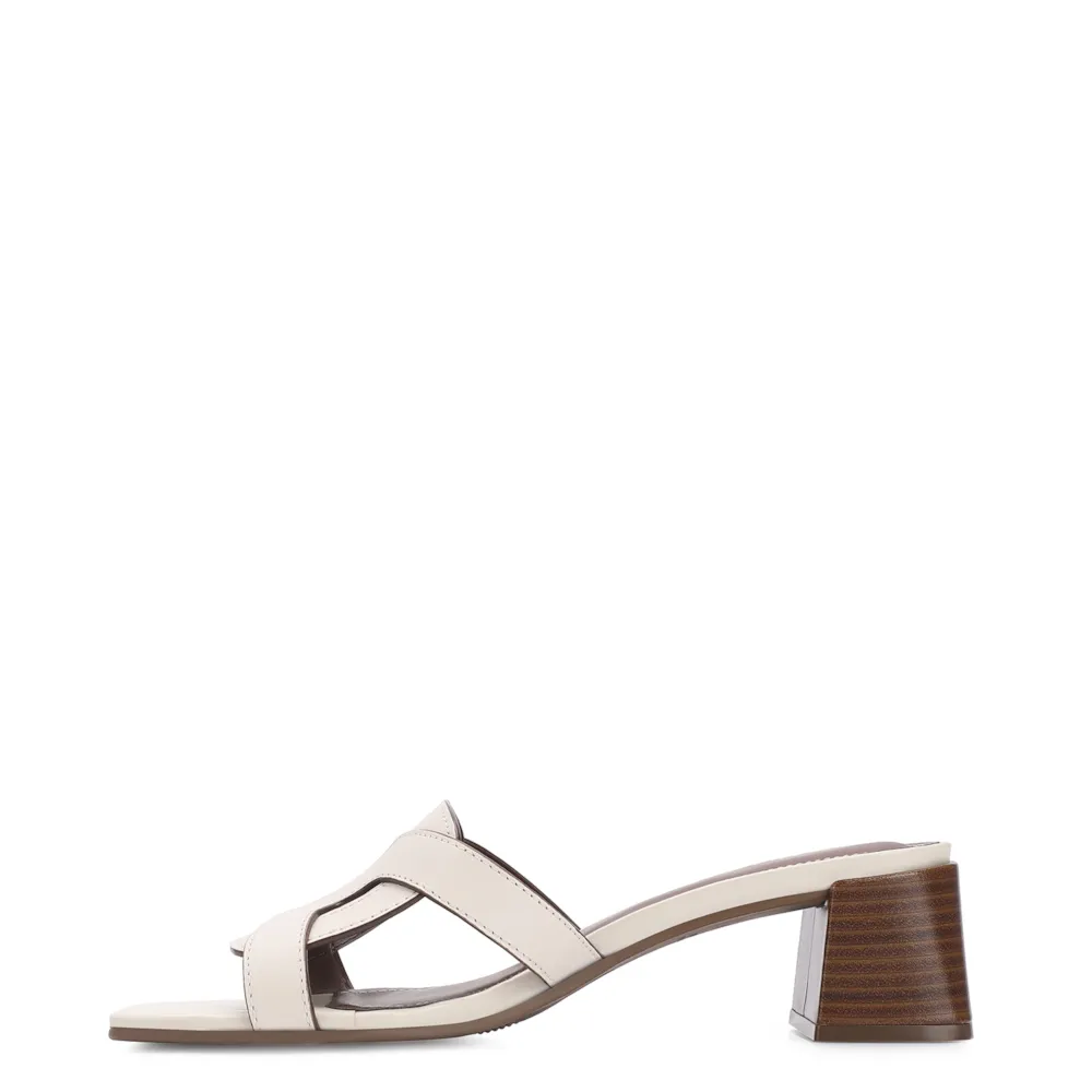Mule Couro Off White - imagem 5