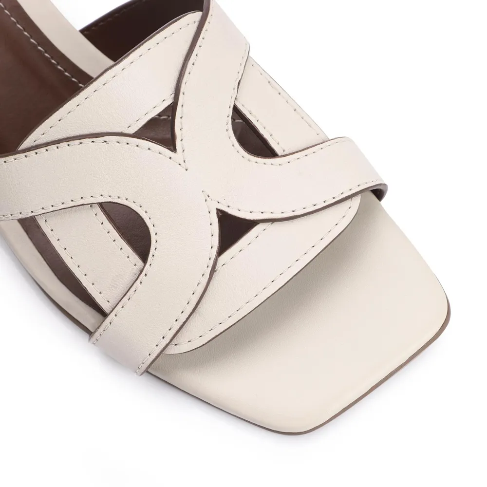 Mule Couro Off White - imagem 7