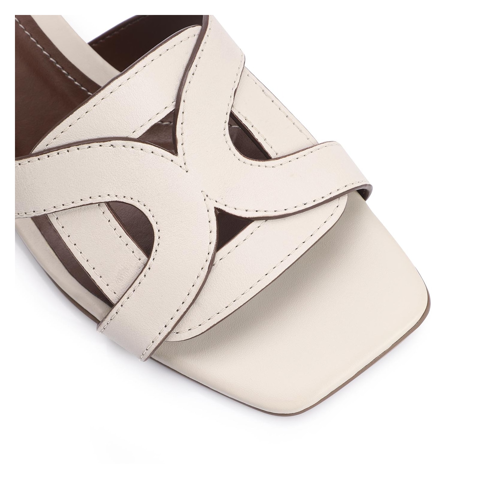 Mule Couro Off White