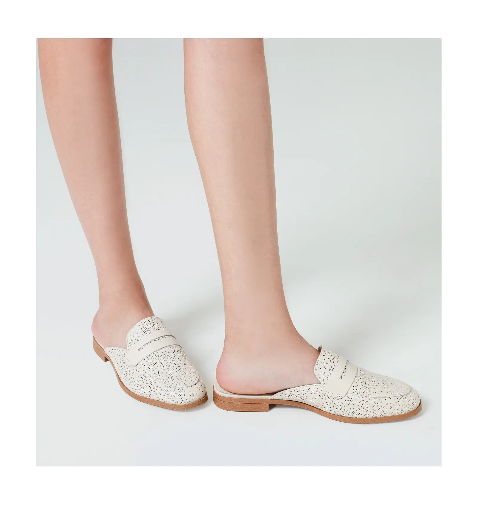 Mule Couro Off White