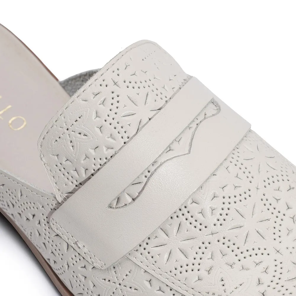 Mule Couro Off White - imagem 8