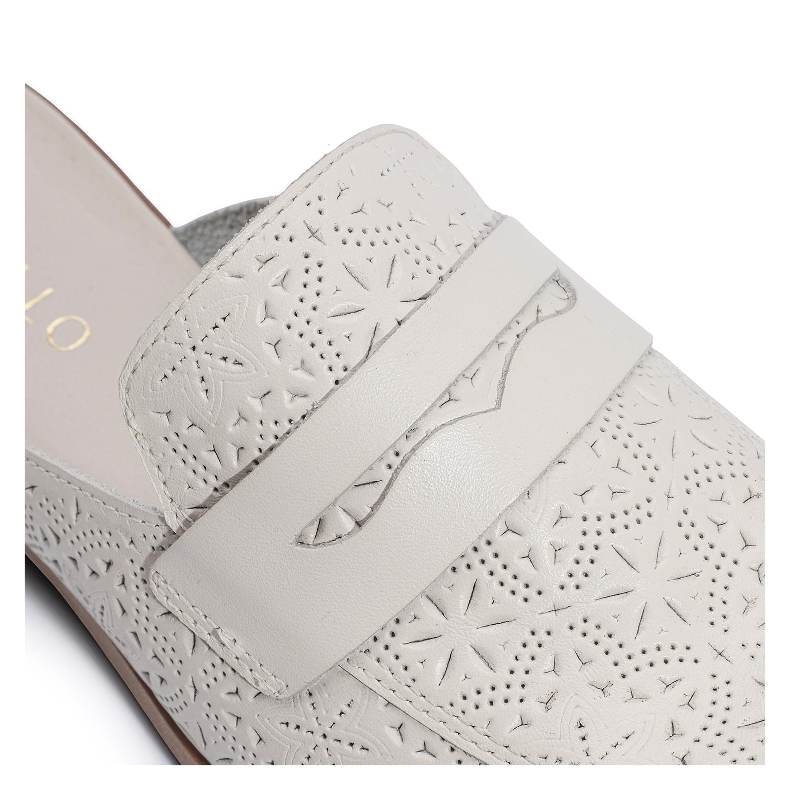 Mule Couro Off White