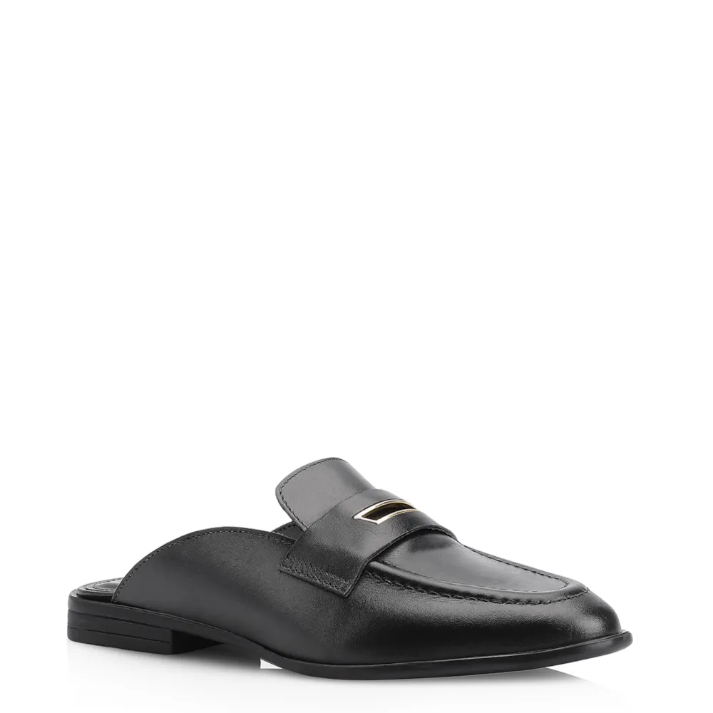 Mule Couro Preto