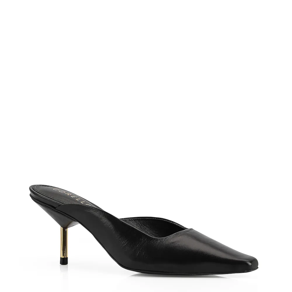 Mule Couro Preto